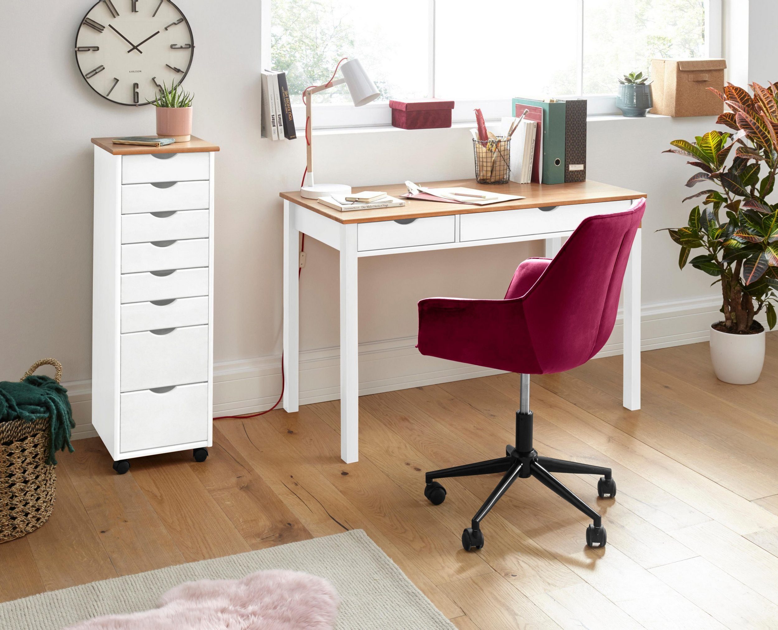 INOSIGN Bureau Gava massief grenenhout, voor het thuiskantoor, laptoptafel breedte 120 cm