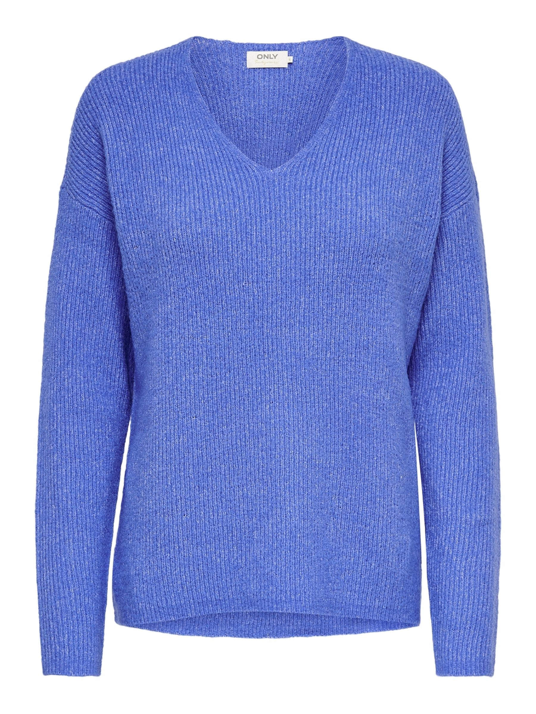 Only Trui met V-hals ONLCAMILLA V-NECK L S PULLOVER KNT NOOS