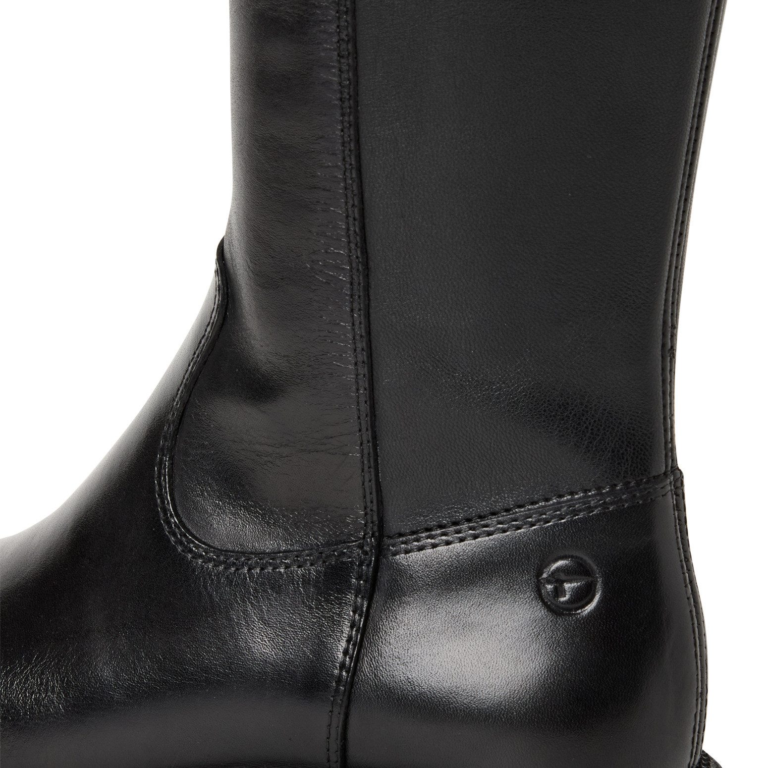 Tamaris Laarzen blokhak, lange laars met stretchfunctie op de schacht