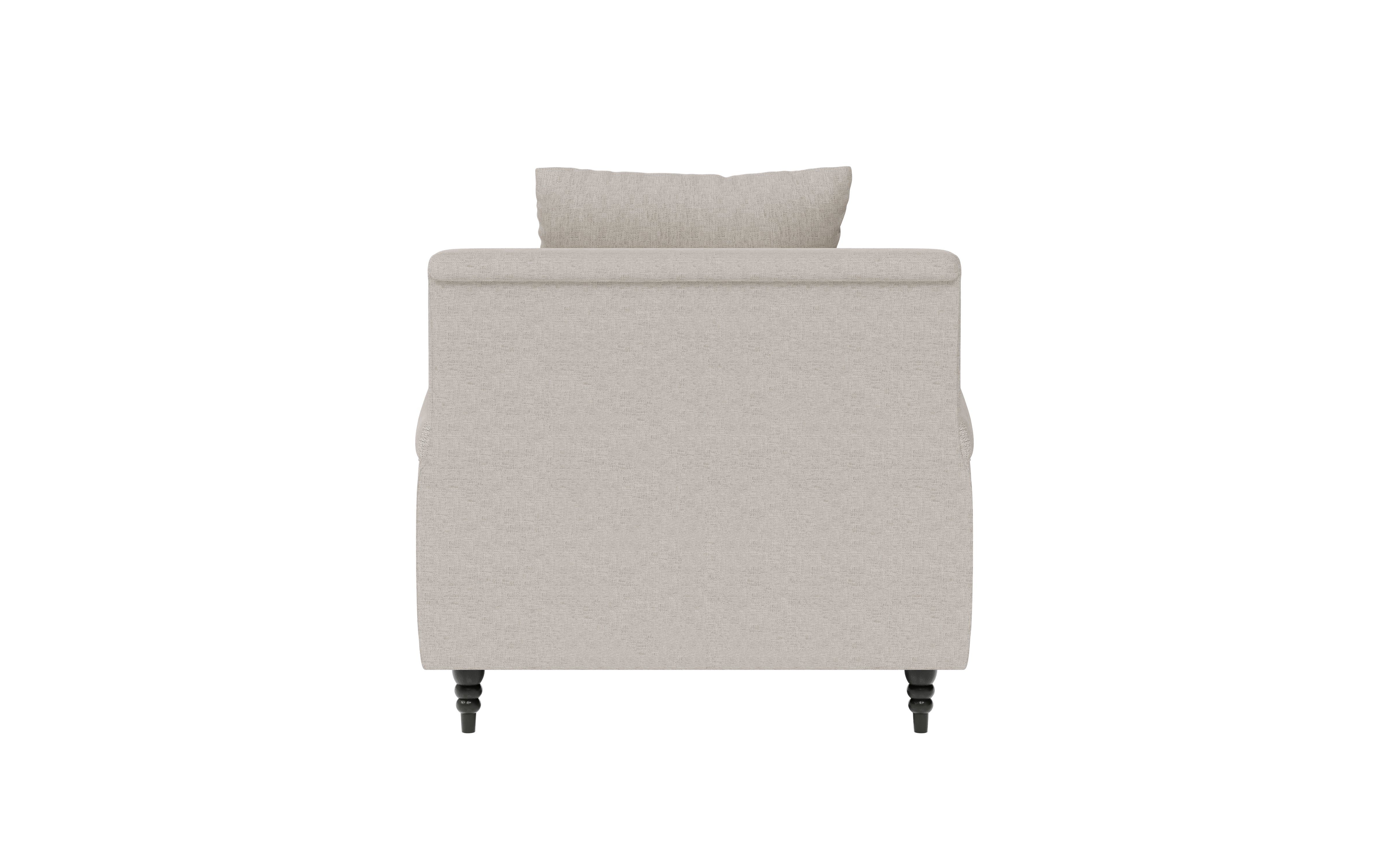 Guido Maria Kretschmer Home&Living Fauteuil NORIN twee soorten poten: voor - wieltjes, aan de achterkant - houten poten