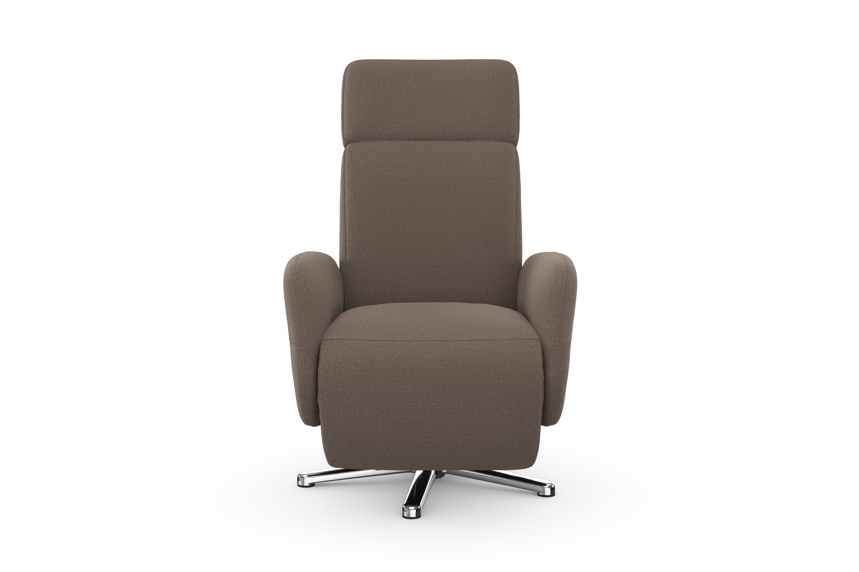sit&more Relaxfauteuil Grenoble, incl. hoofdsteunverstelling en bekabelde afstandsbediening