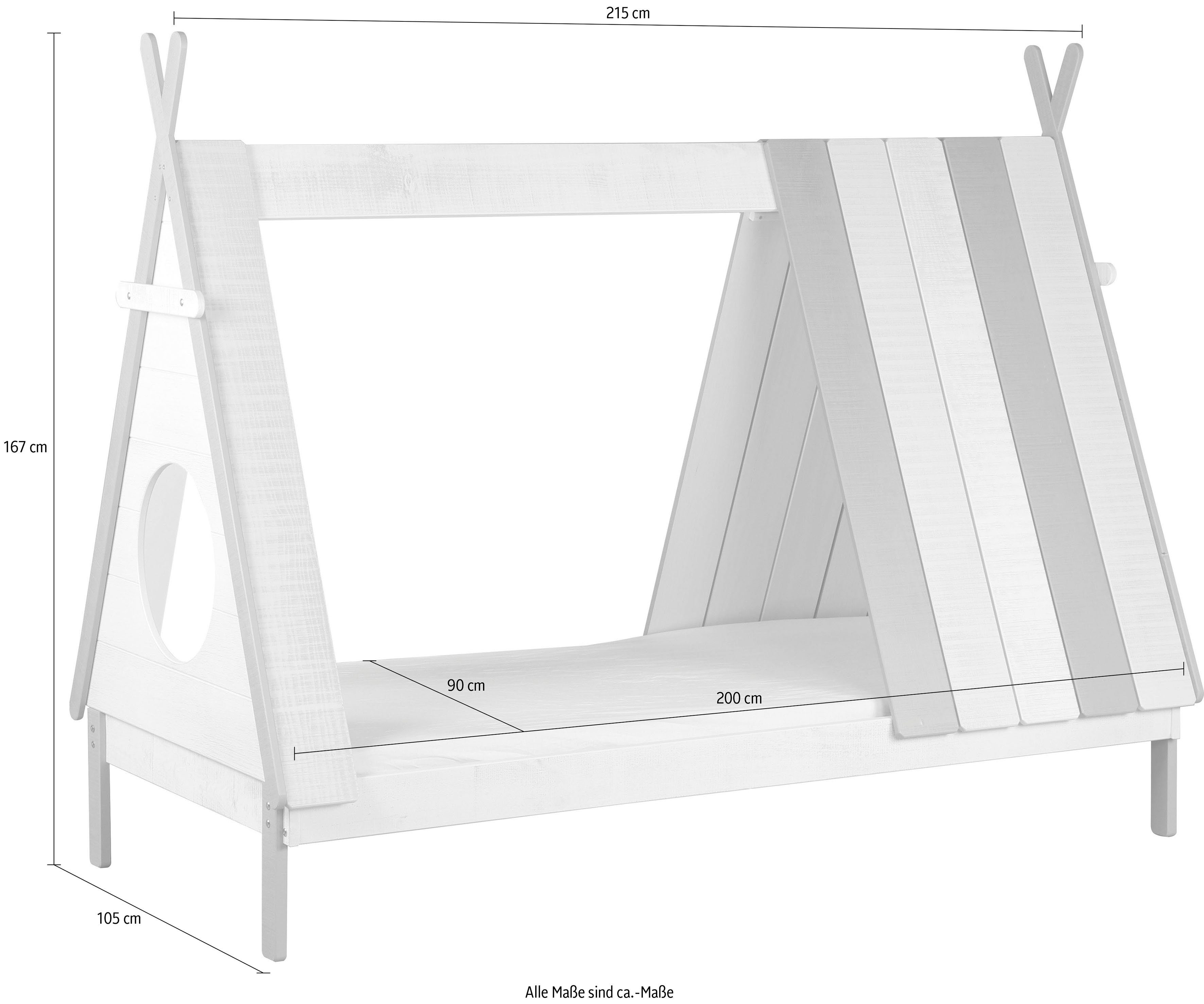 Lüttenhütt Huisbed Grappig Kinderbed in Scandinavische look