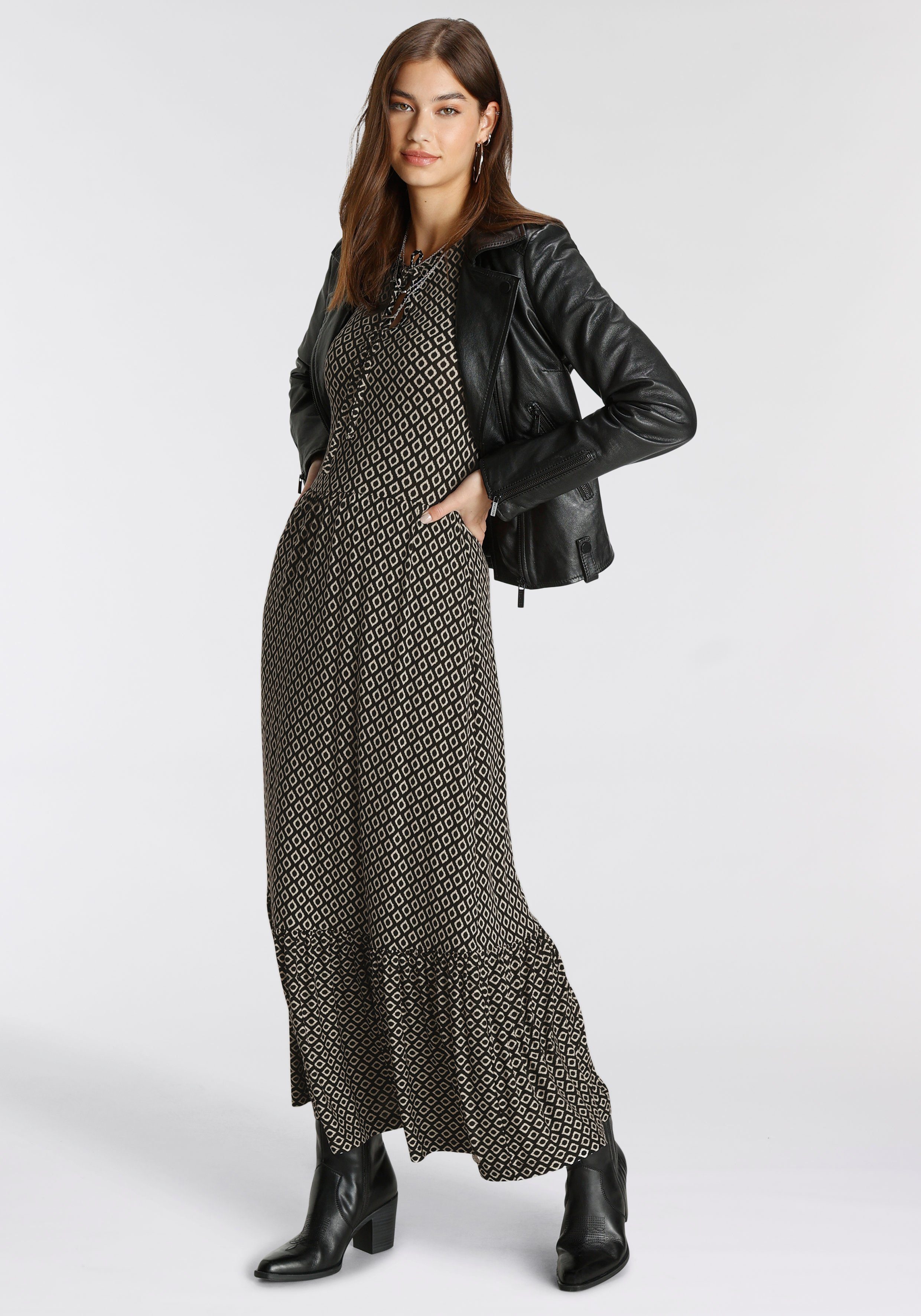 Tamaris Midi-jurk comfortabele jersey