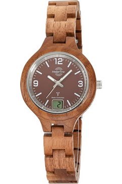 master time radiografisch horloge specialist wood, mtlw-10750-81w bruin