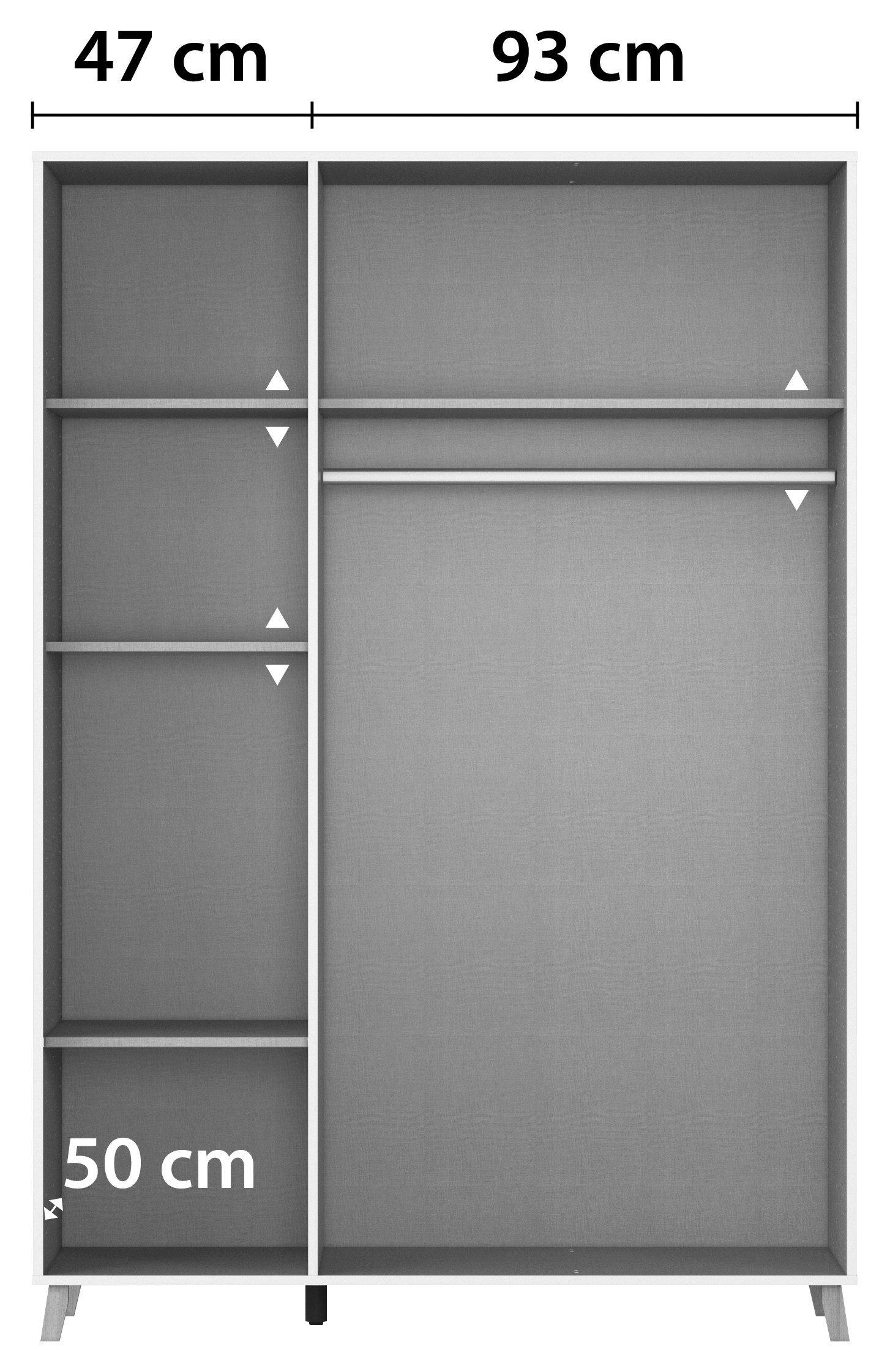 rauch Draaideurkast Kledingkast kast garderobe waskast SHINJO Grepen en voeten van massief hout, veel opbergruimte MADE IN GERMANY