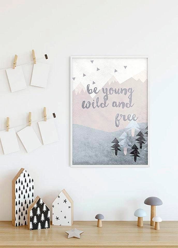 Komar Wanddecoratie Wild and Free Wanddecoratie - zonder lijst (1 stuk)