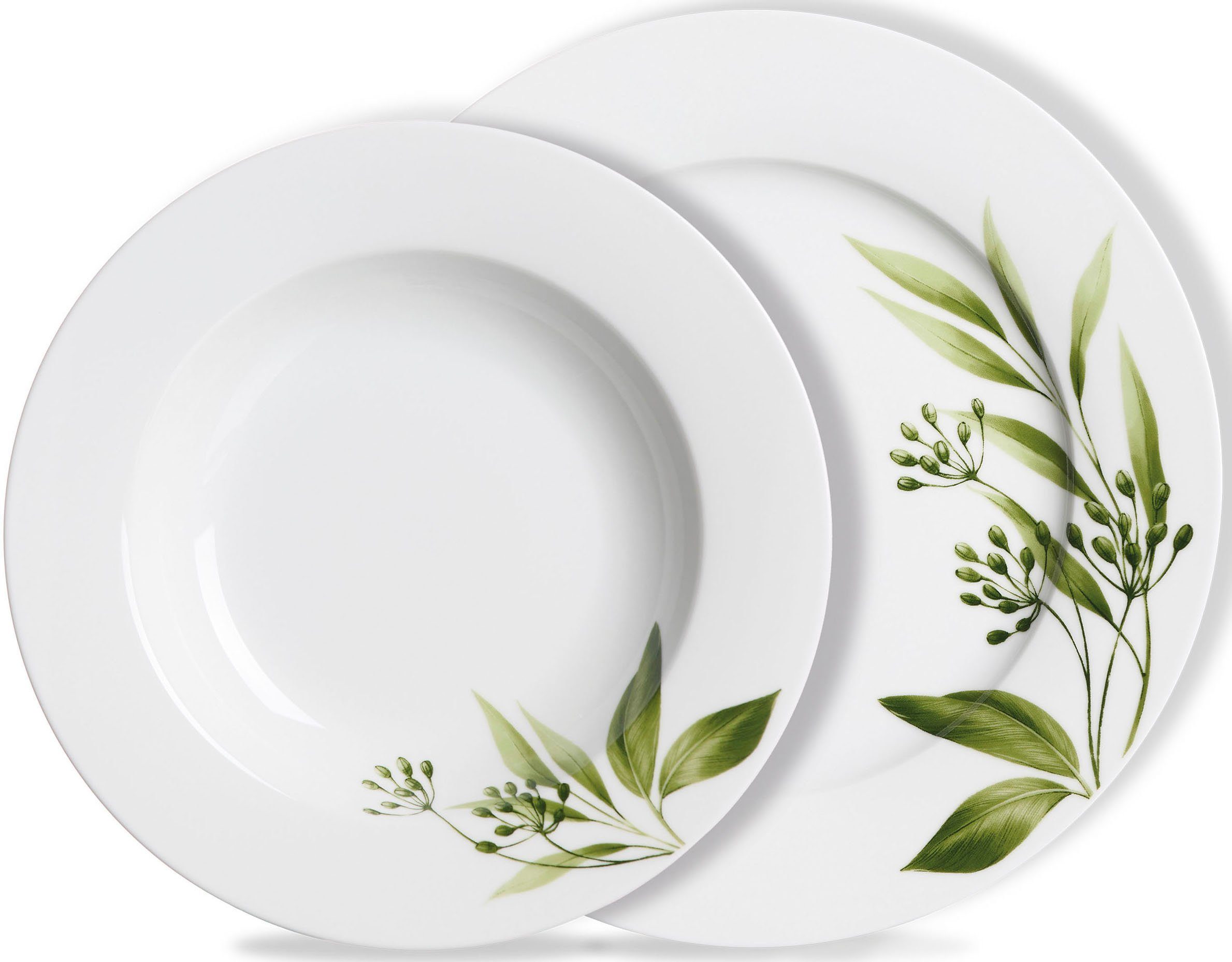 Ritzenhoff & Breker Eetservies Evora Servies met botanisch motief (set, 12-delig)