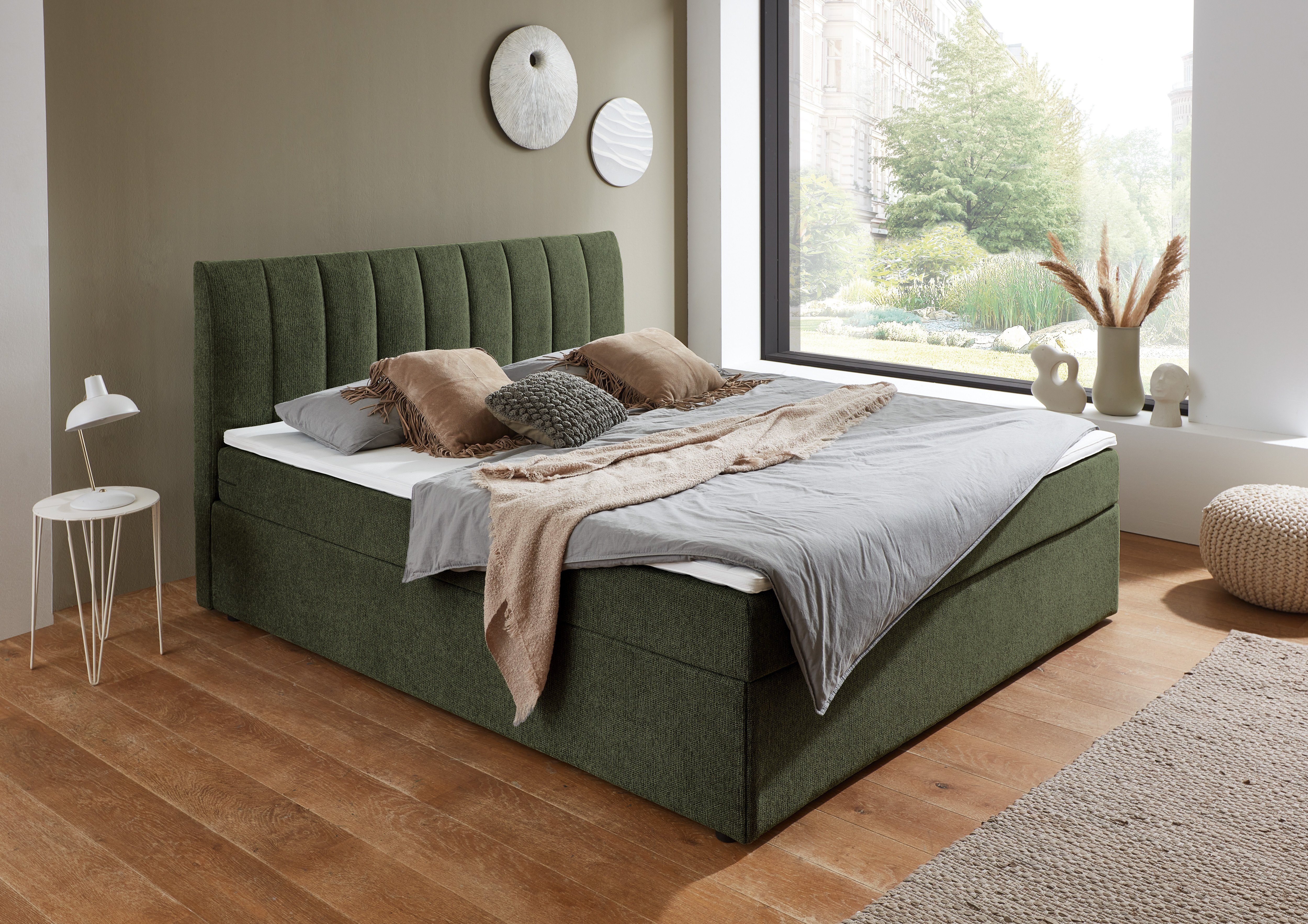 ATLANTIC home collection Boxspring Alva optioneel met matras en matrastopper