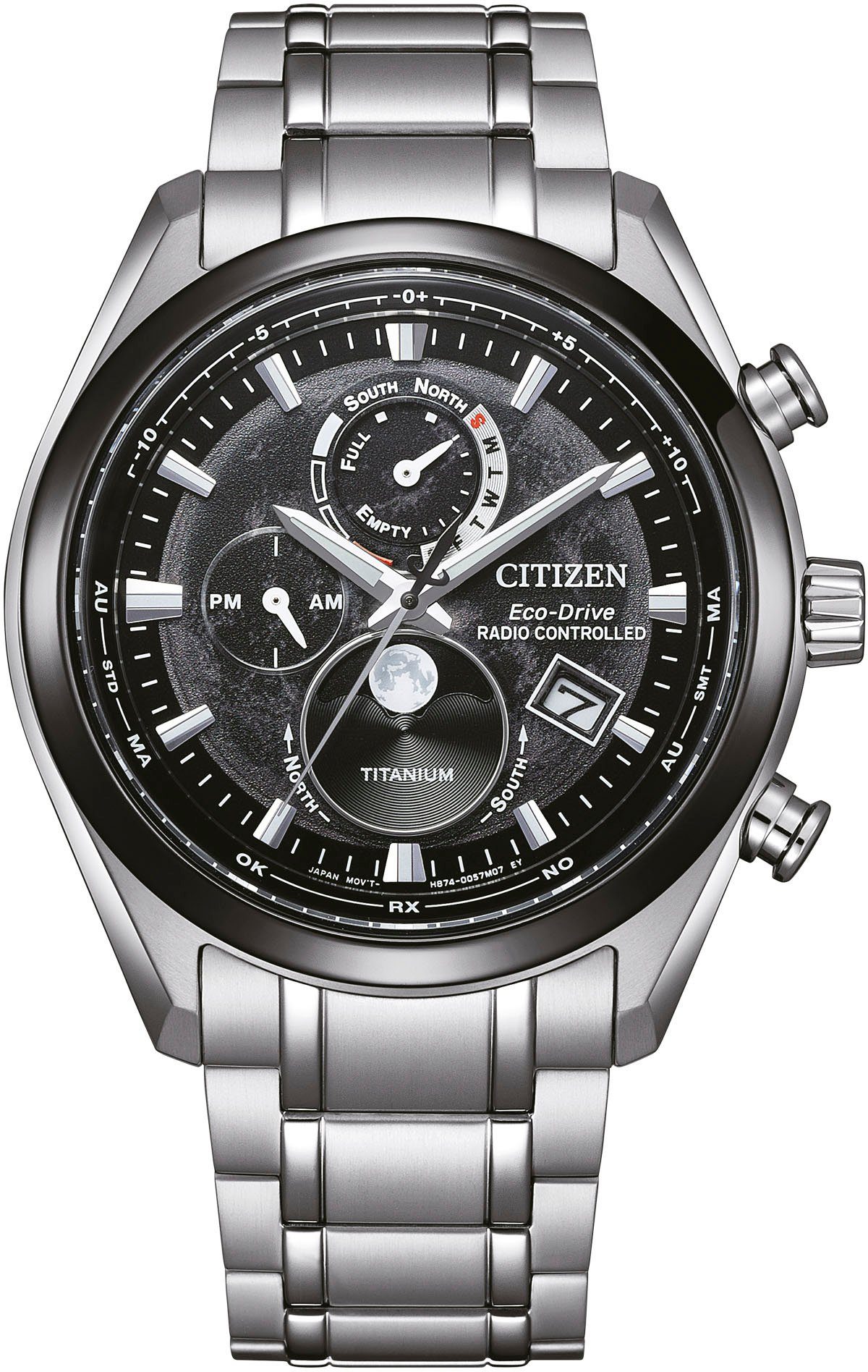 Citizen Radiografische chronograaf BY1018-80E Polshorloge, herenhorloge, solar, titanium,...