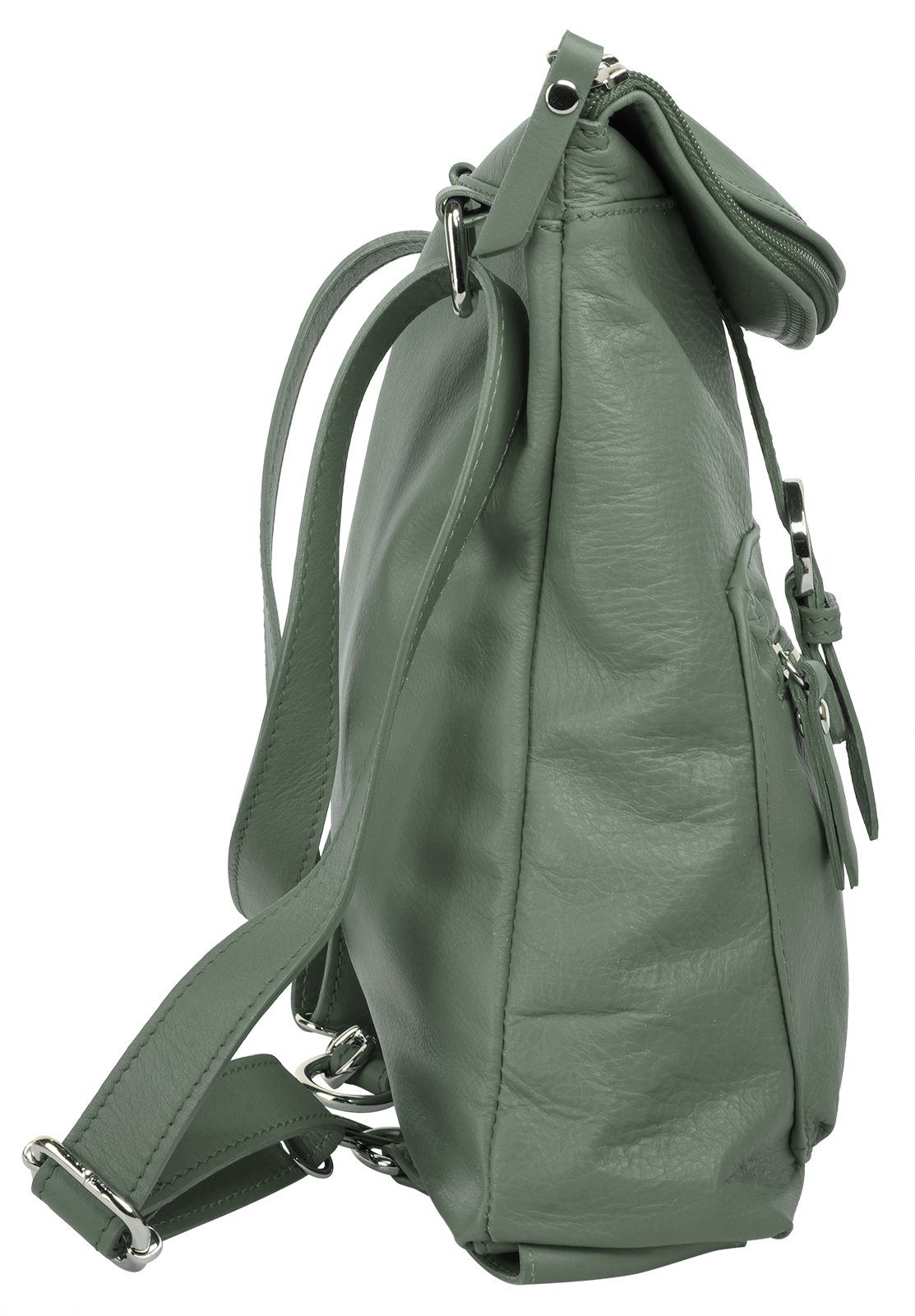 Forty Degrees Rugzak echt leer, made in italy