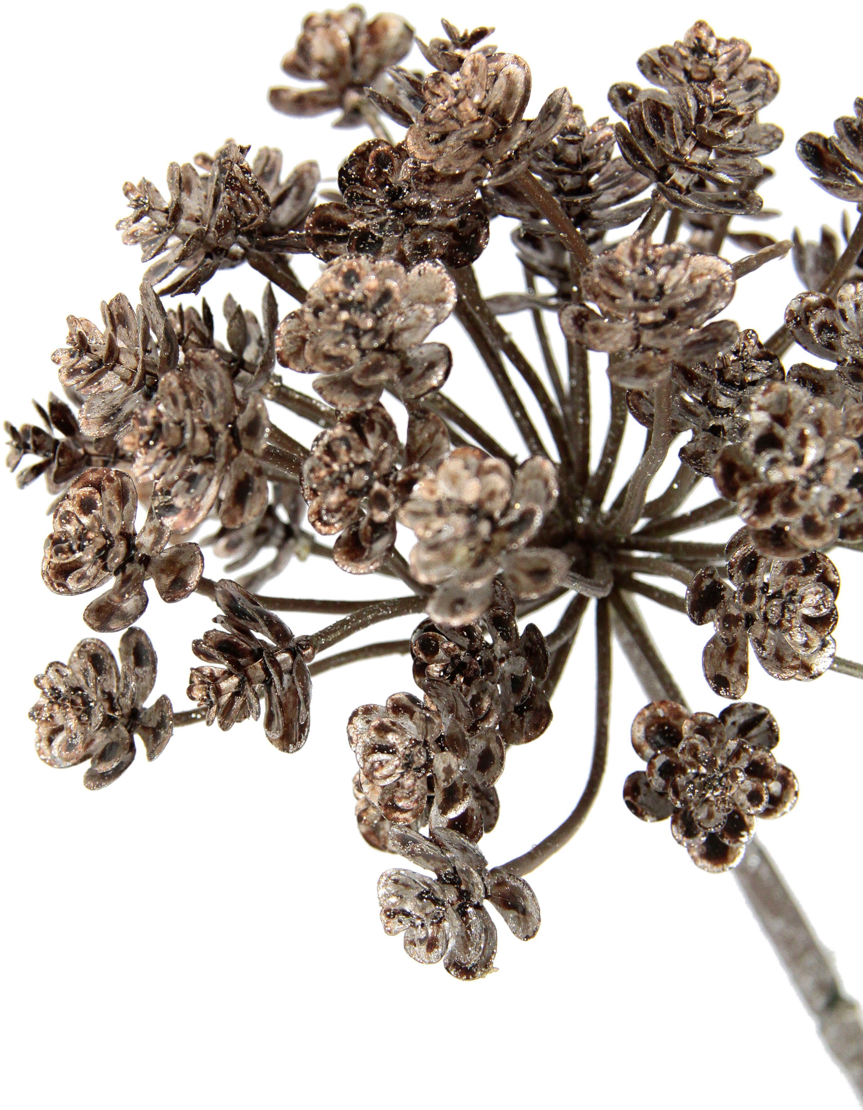 I.GE.A. Kunstbloem Dill Metallic-disteltak, kunsttakken, set van 3 (3 stuks)