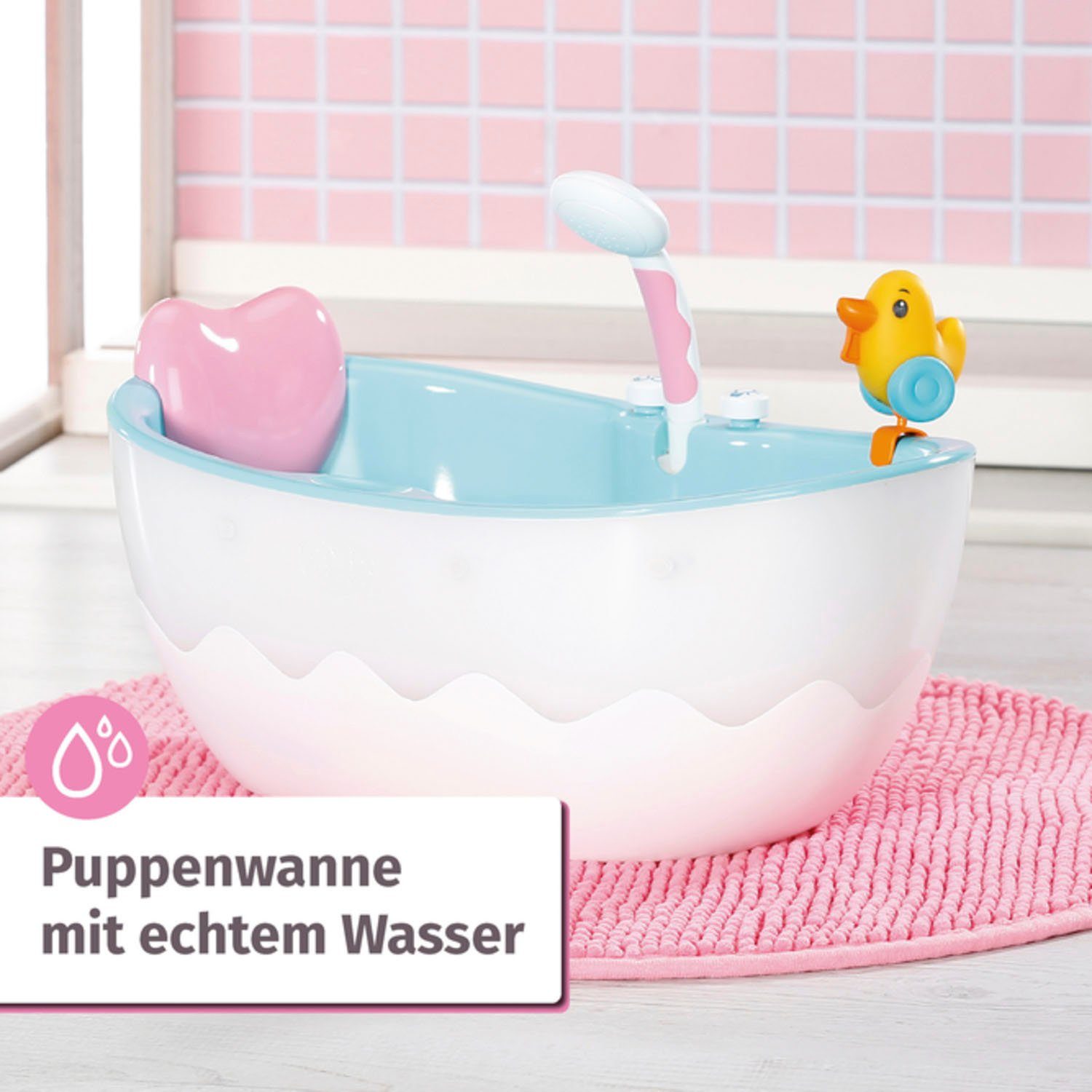 Baby Born Poppen badkuip BATH met licht- en geluidseffecten
