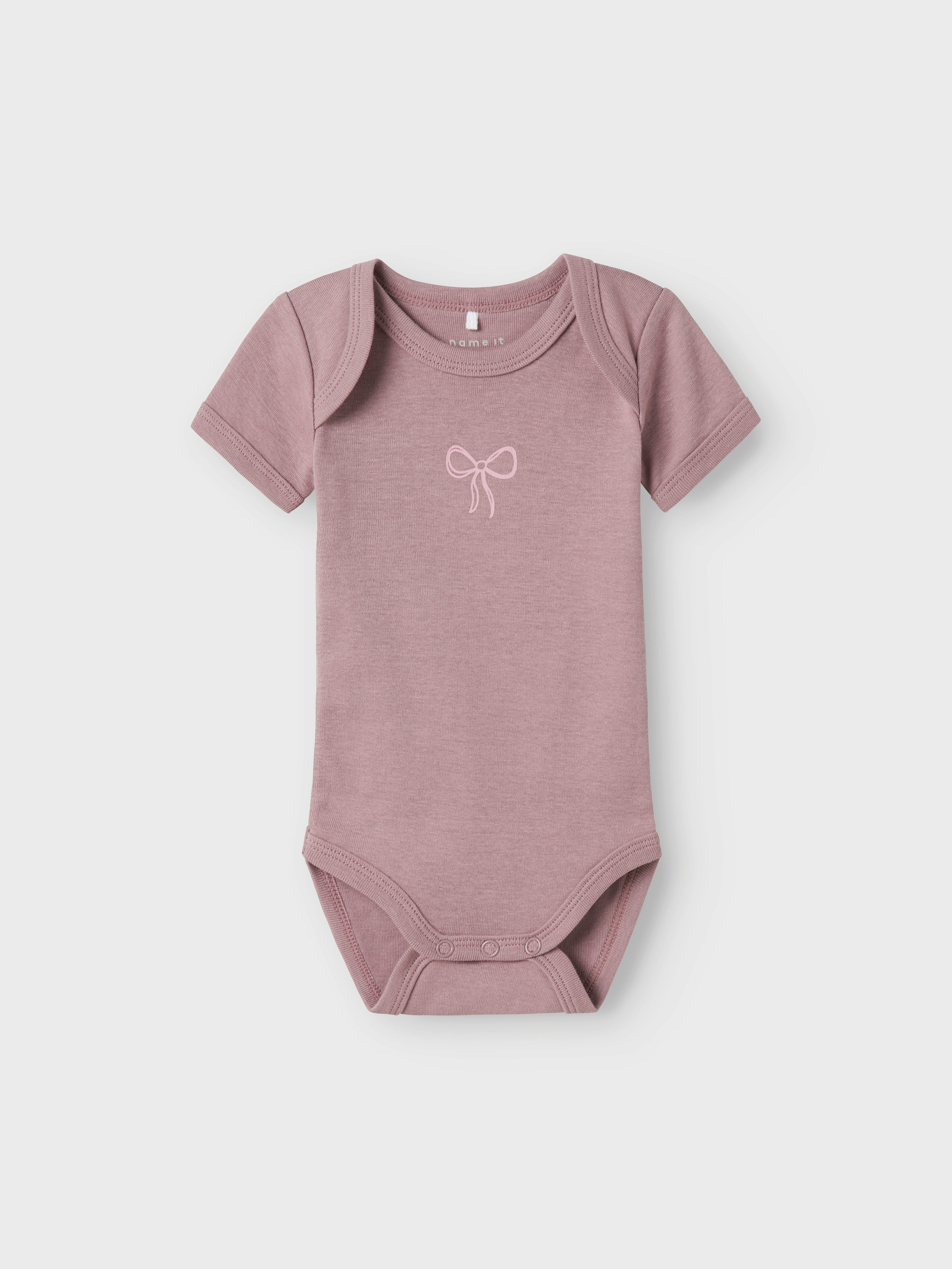 Name It Body NBFBODY 3P SS BARELY PINK BOW NOOS (set, 3-delig)