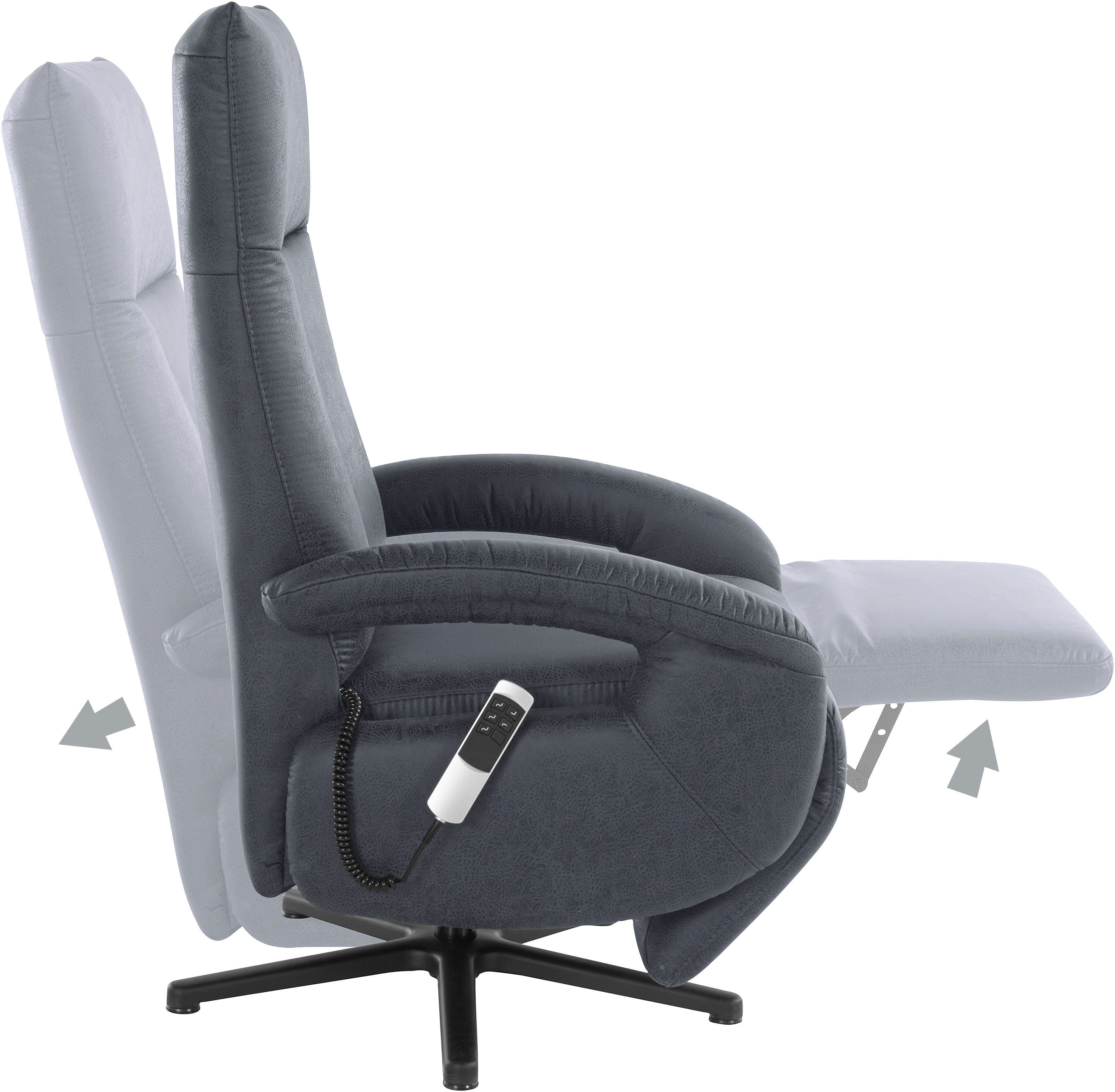 sit&more Relaxfauteuil Tycoon naar keuze handmatig, met twee motoren of met accu of met 2 motoren