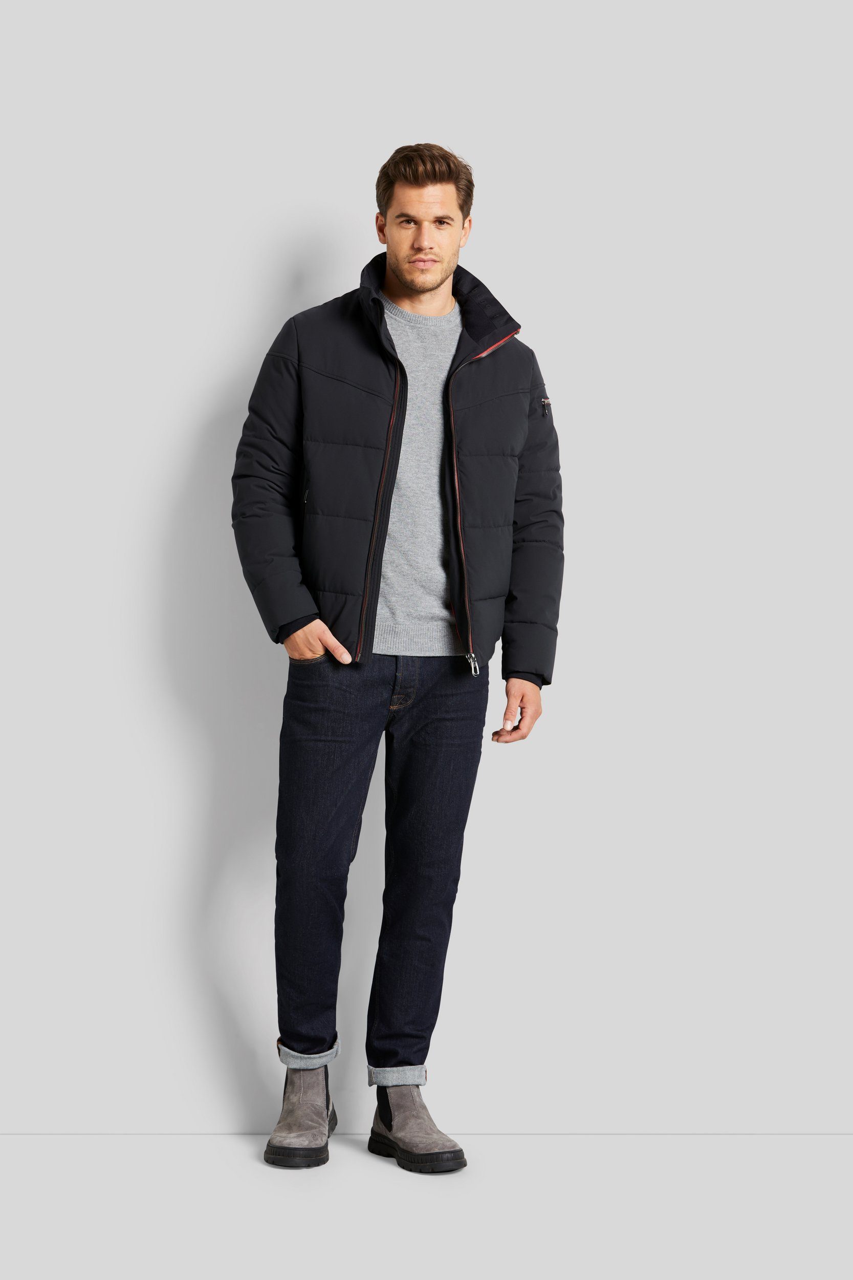 Bugatti Blouson met brede stiksels