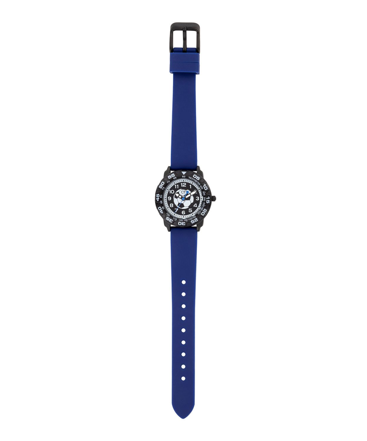 COOL TIME Kwartshorloge The Cool Blue Soccer Horloge, siliconen armband, kinderhorloge, jongen, analoog