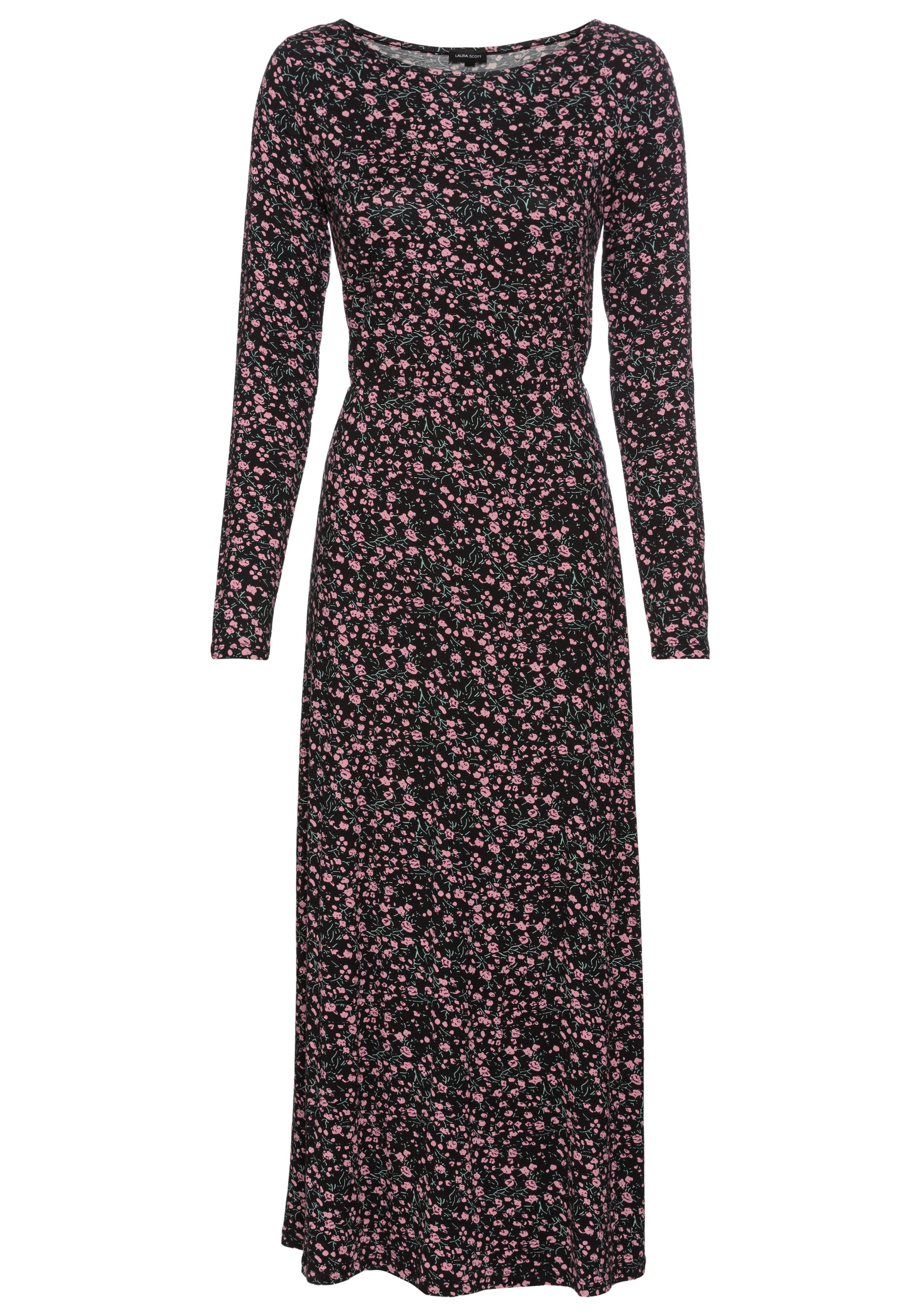 Laura Scott Jerseyjurk in modieuze midilengte