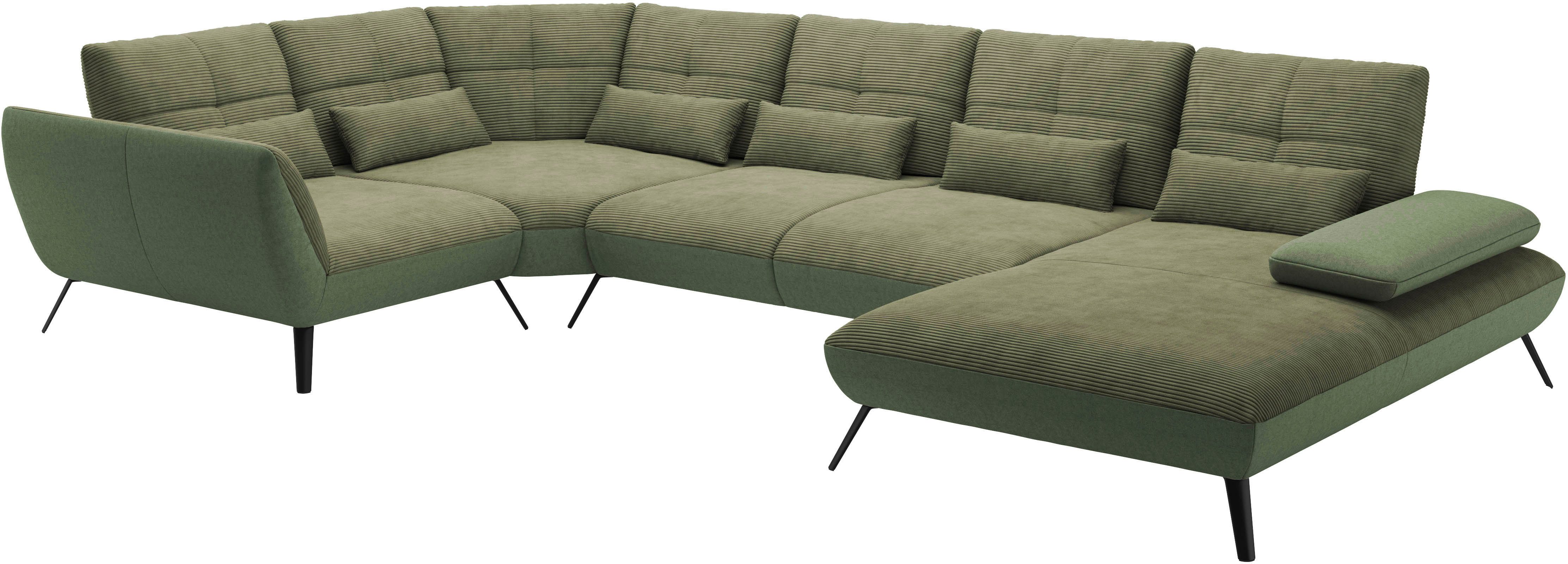 Places of Style Zithoek Mikado U-vorm incl. zitdiepteverstelling en armleuningverstelling