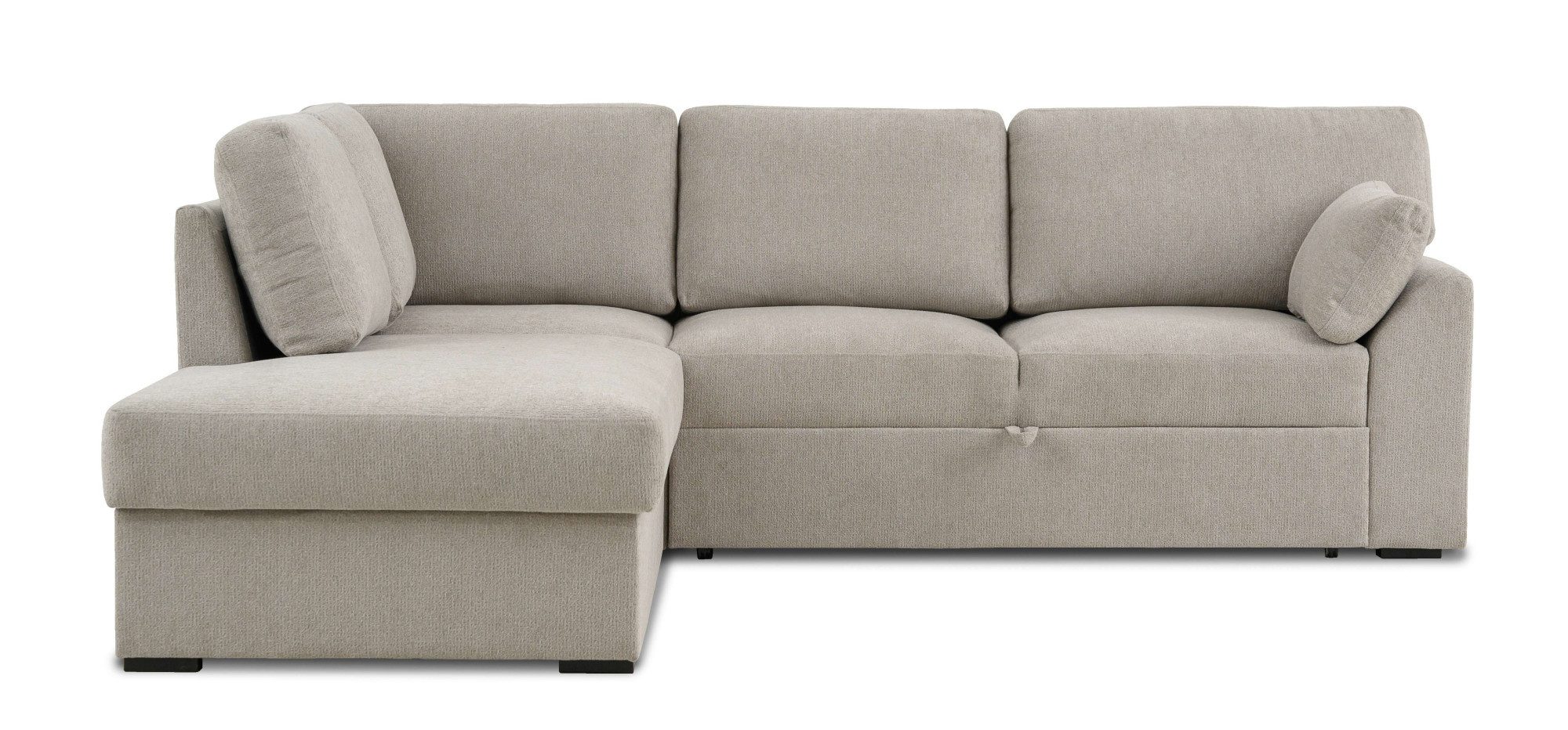Home affaire Hoekbank Citry Breedte 242 cm, chenille, bedfunctie, bedlade, L-vorm (304-delig)