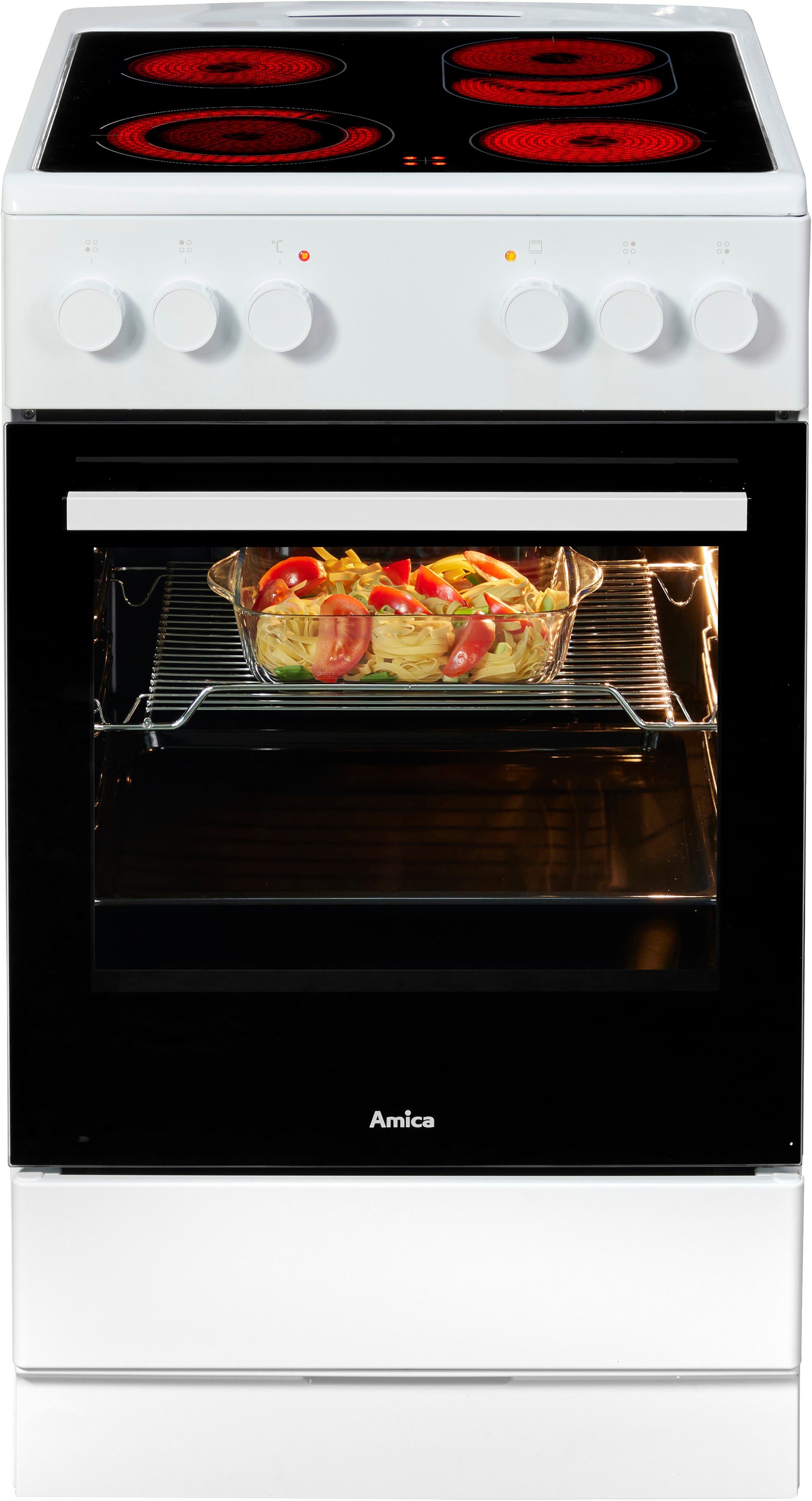 Amica Vrijstaand elektrisch fornuis SHC 903 021 W