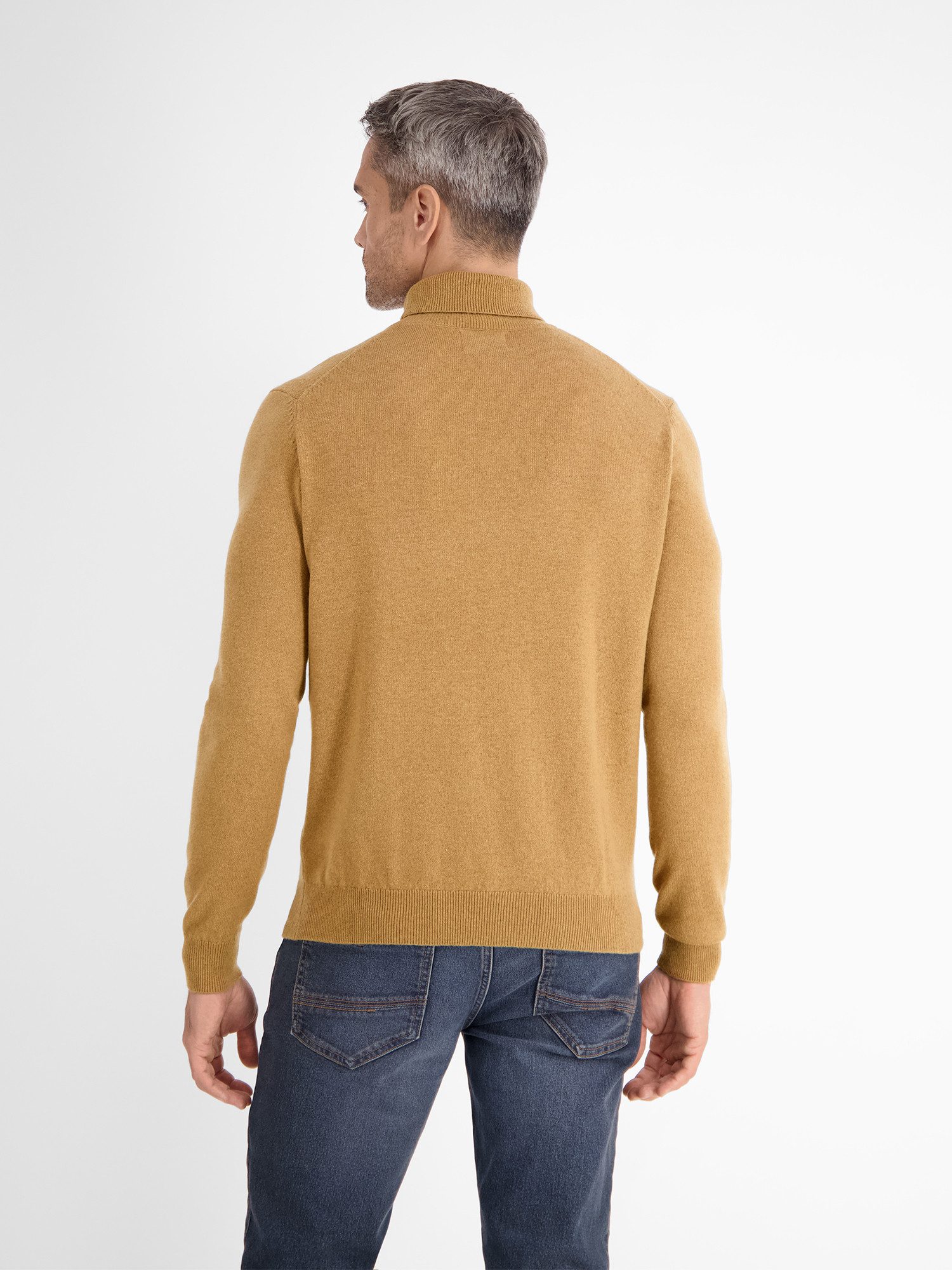 Lerros Gebreide trui LERROS schapenwol turtleneck pullover met kasjmierpercentage