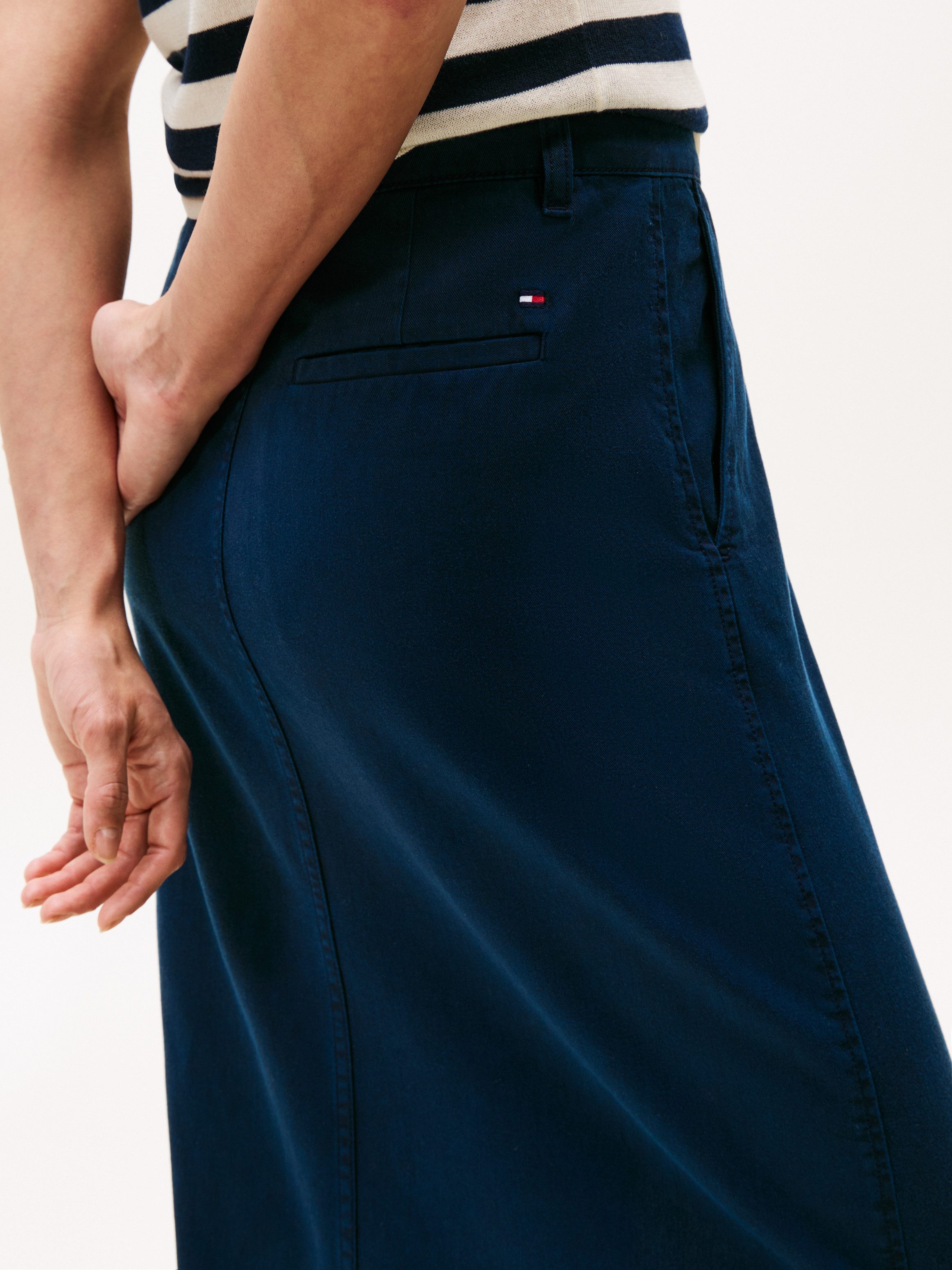 Tommy Hilfiger Geweven rok CO TENCEL MIDI SKIRT