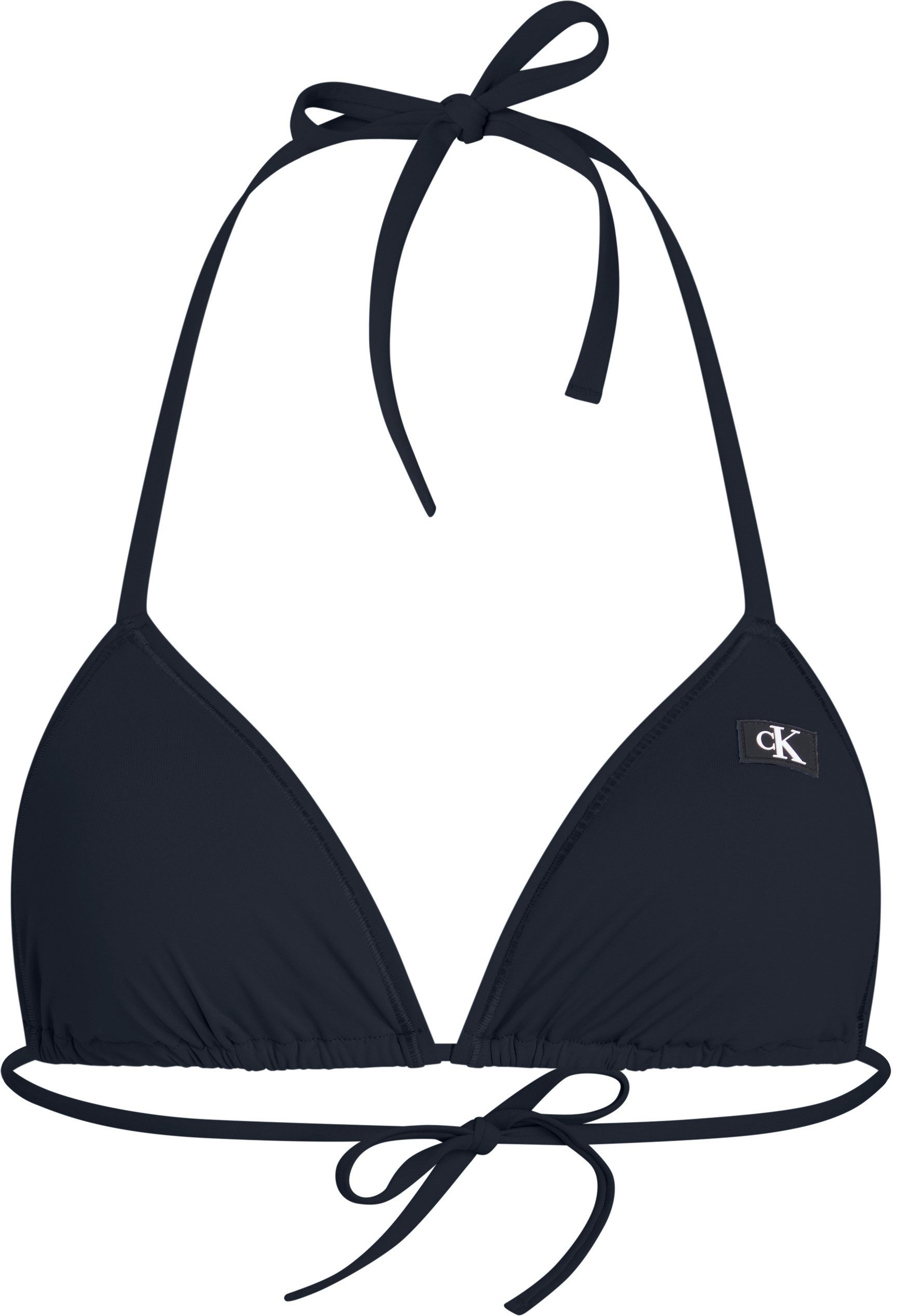 Calvin Klein Swimwear Triangel-bikinitop TRIANGLE-RP met logo-patch