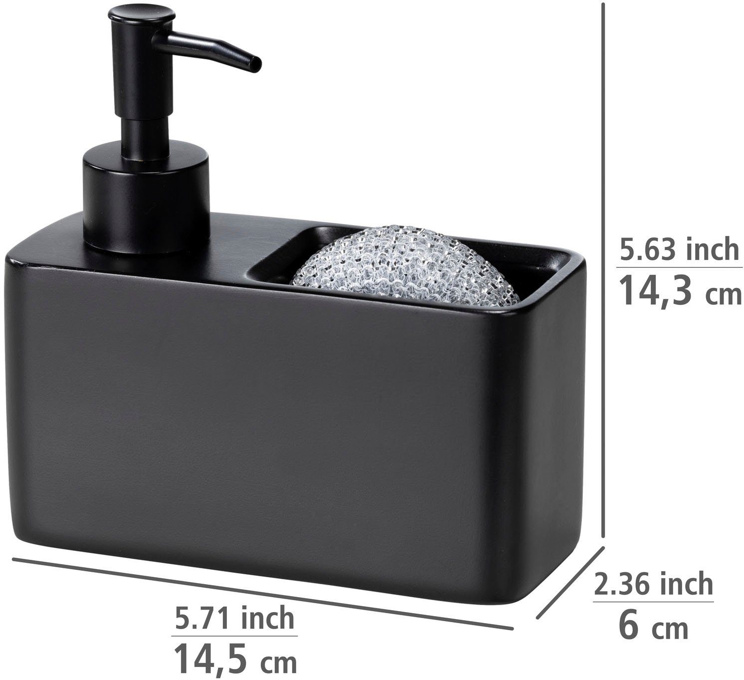 WENKO Dispenser voor afwasmiddel Resa (set, 3-delig)