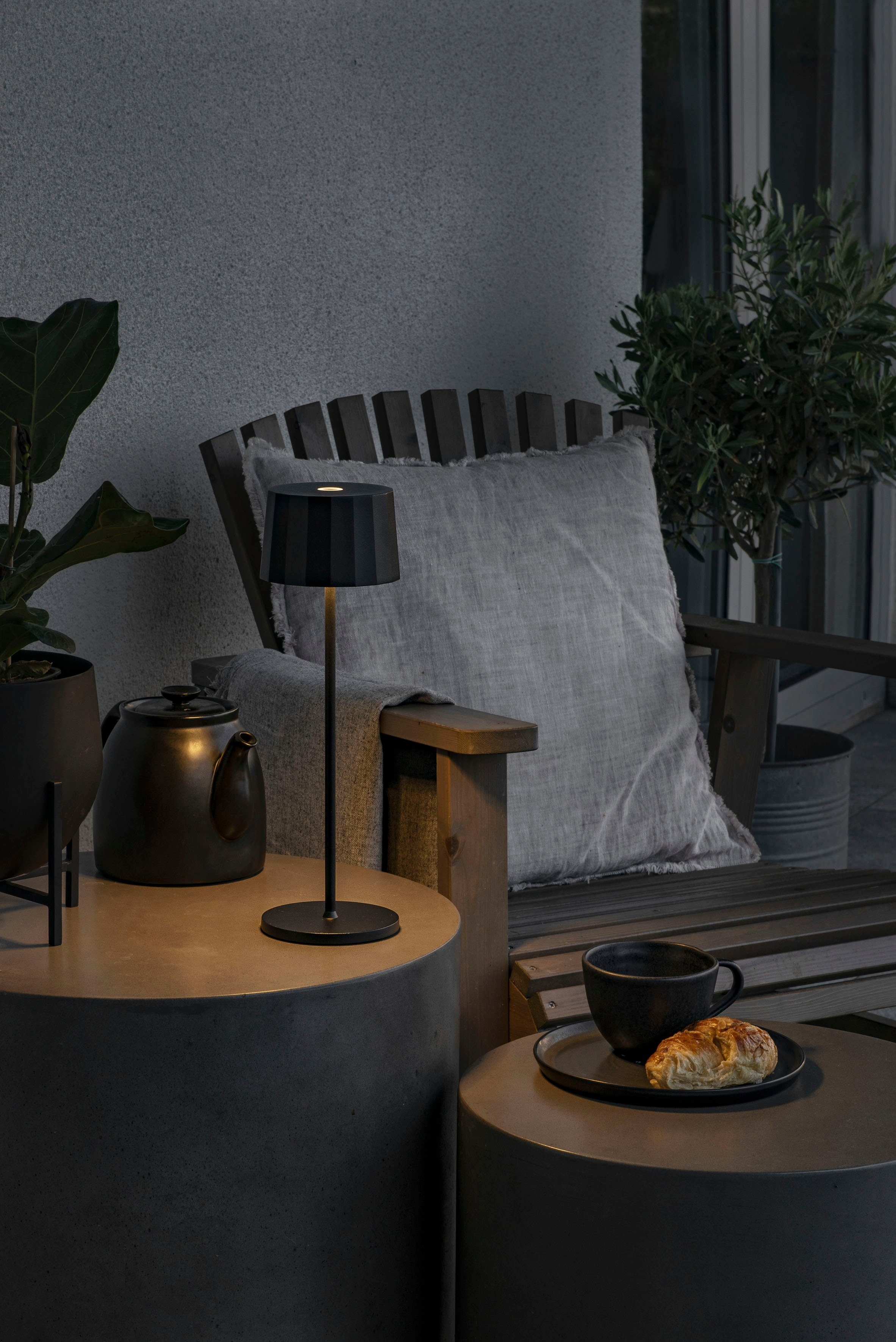 KONSTSMIDE Led-tafellamp Positano Positano LED USB-tafellamp, dimbaar (2 stuks)