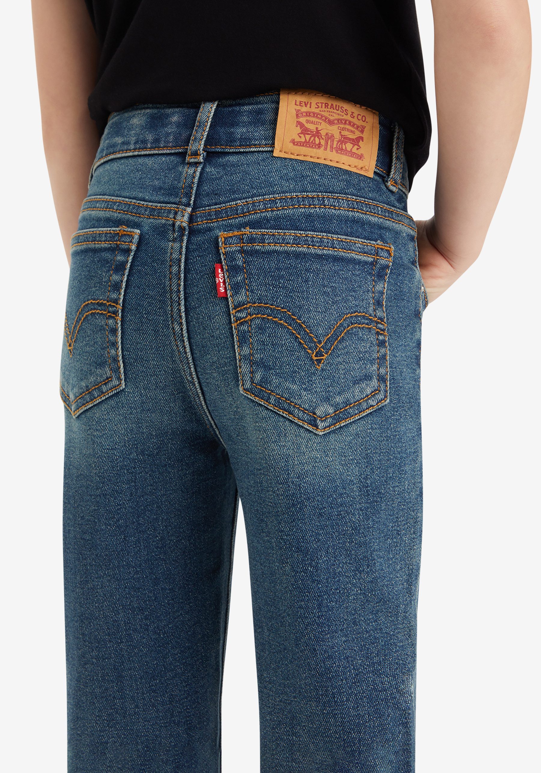 Levi's Kidswear 5-pocket jeans LVG MINI MOM JEANS in mom-fit, voor meisjes