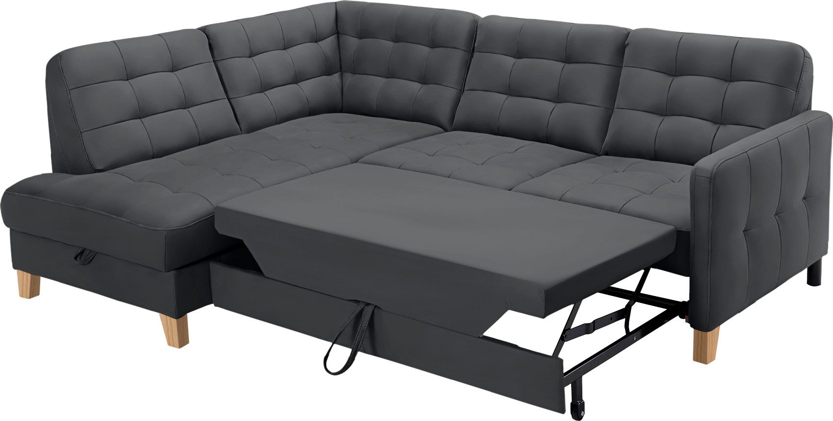 exxpo - sofa fashion Hoekbank Elio, compact en comfortabel, handig, tijdloos design, L-vorm