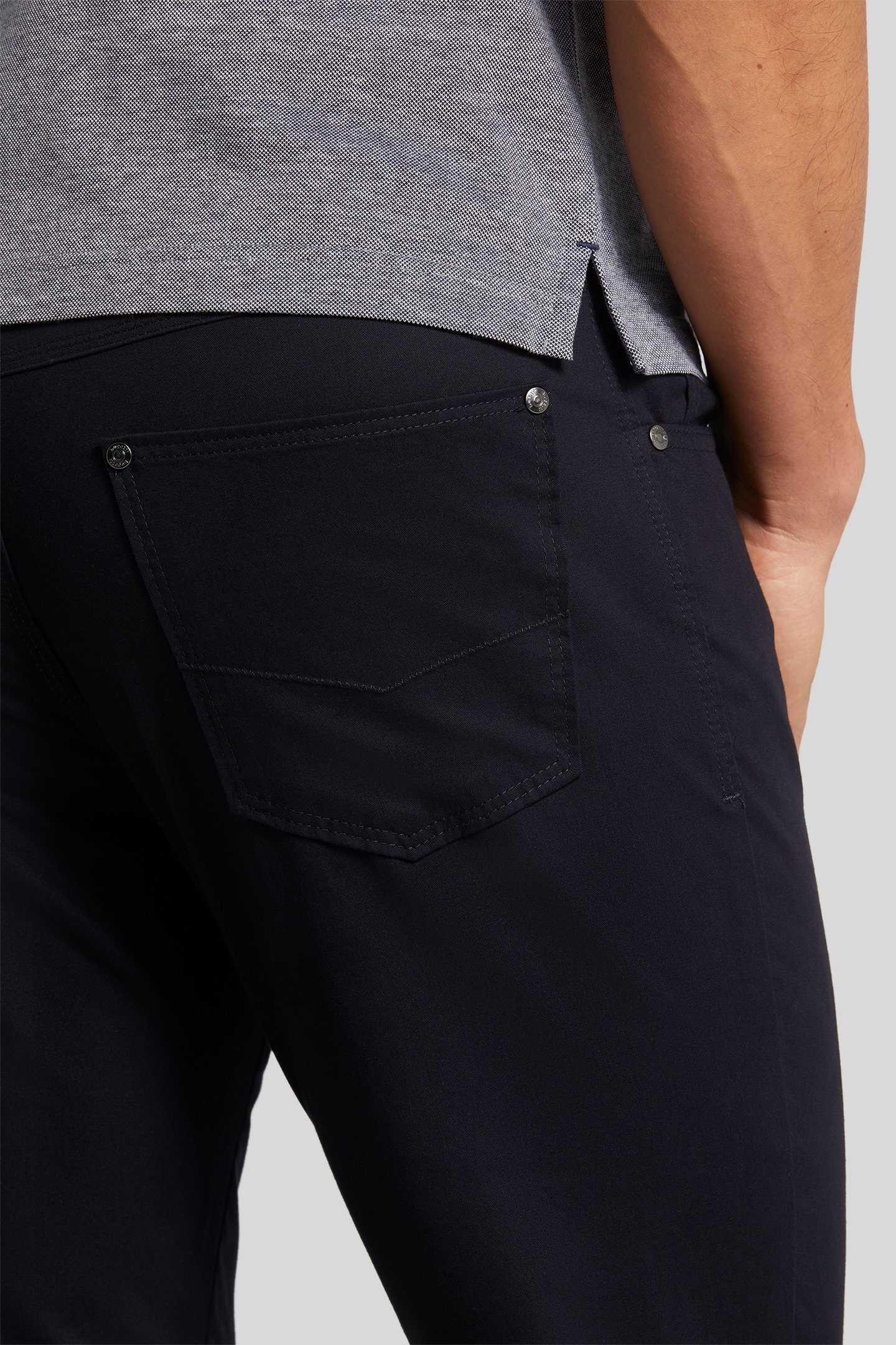 Bugatti Five-pocketsbroek met langdurige kleurechtheid