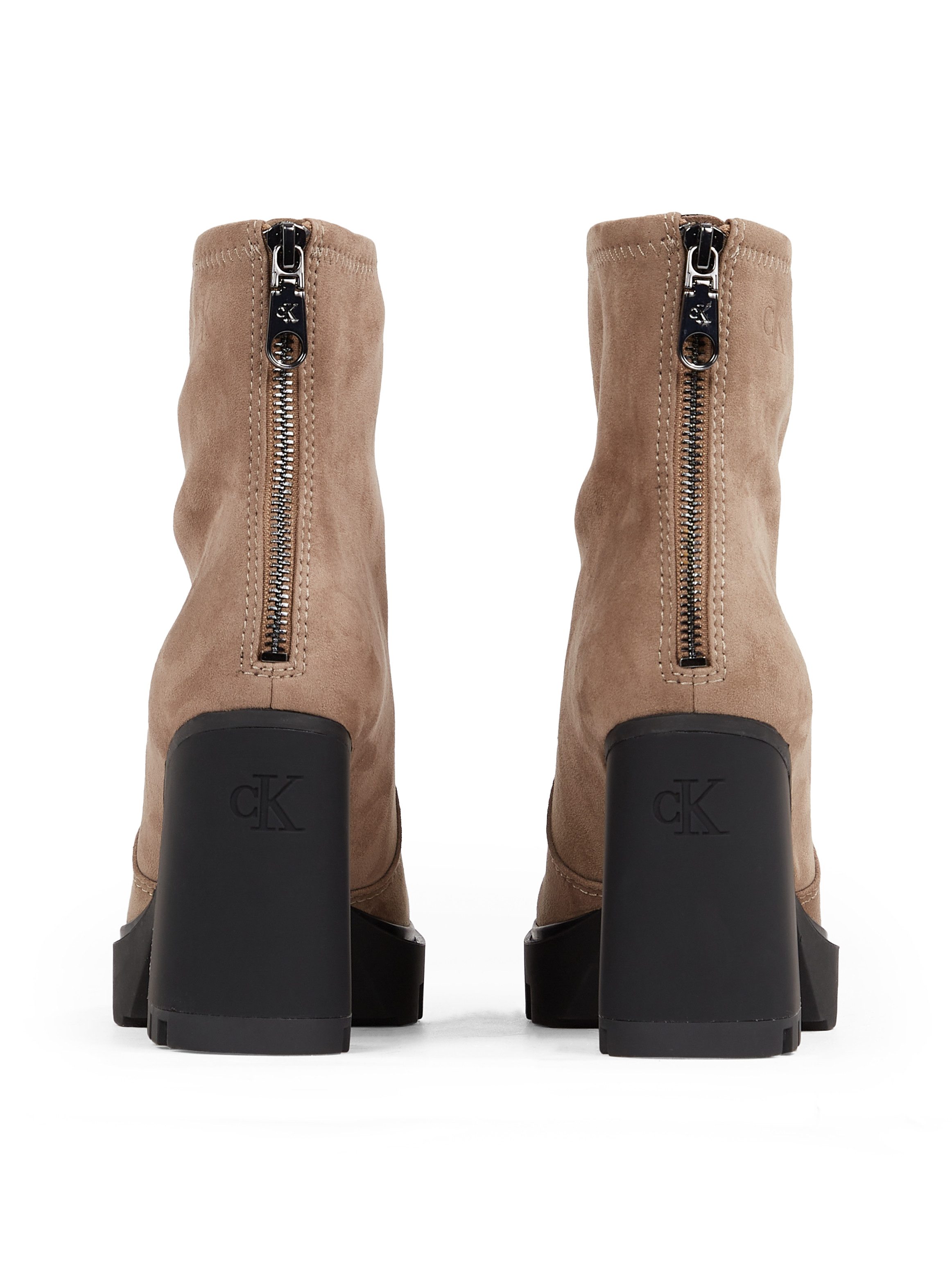 Calvin Klein Highheel-laarsjes HEEL PLATFORM ZIP BOOT SS blokhak, plateau, enkellaars, praktische hielrits