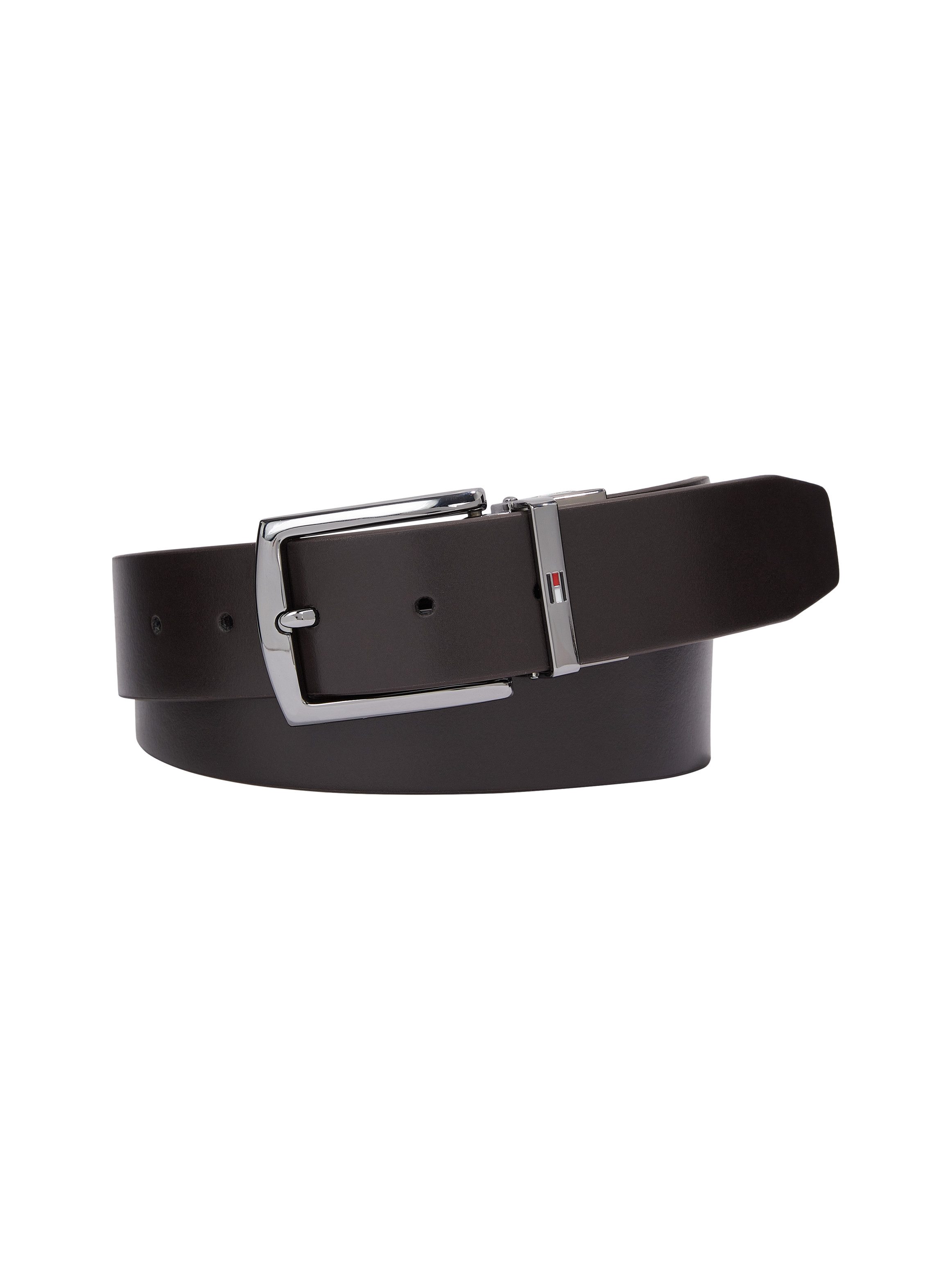 Tommy Hilfiger Leren riem Denton Rev. 3.5 cm met gestempeld logo