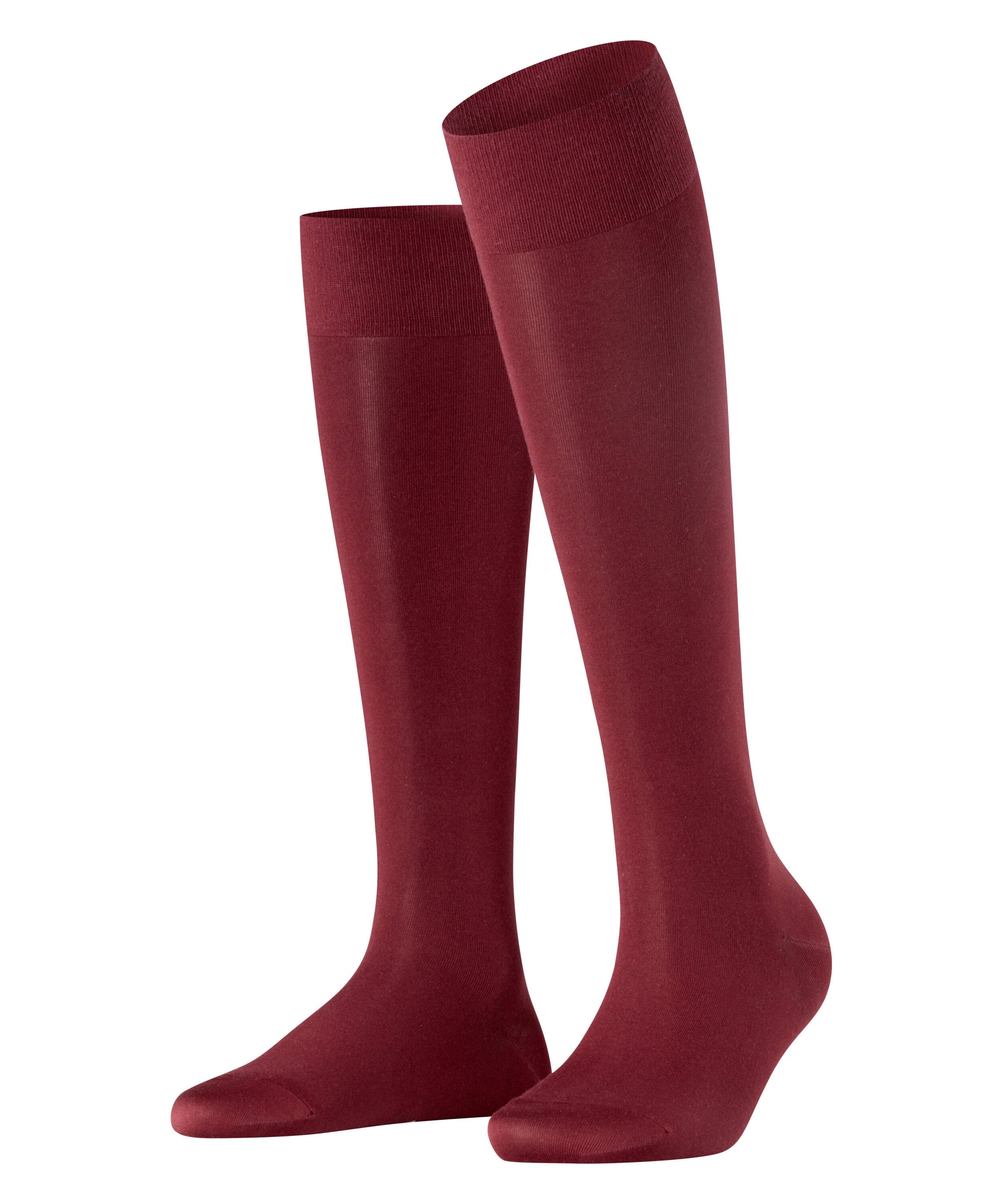 FALKE Kniekousen Cotton touch dames kniekousen maat 39 (42) rood