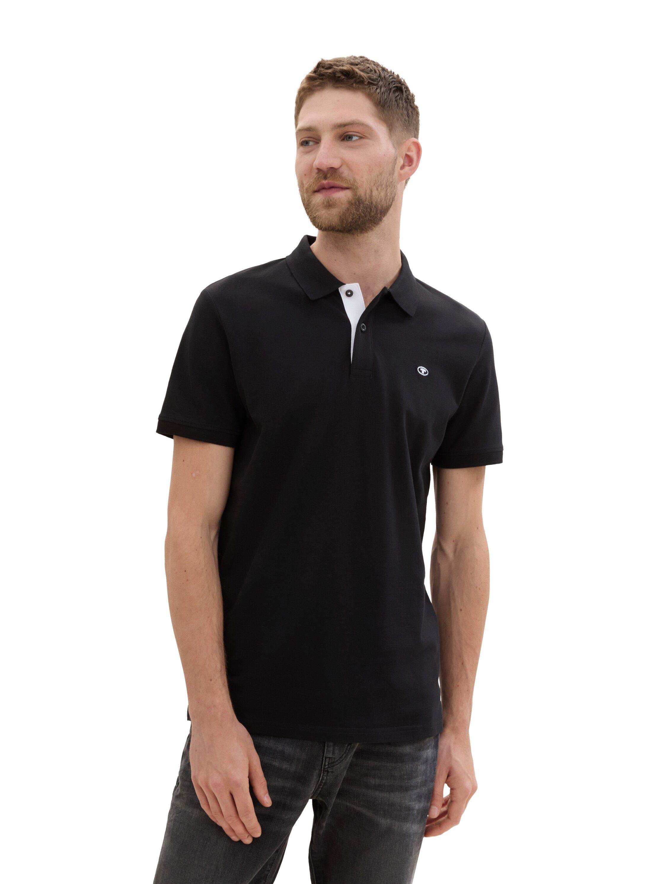 Tom Tailor Poloshirt in set van 2 (set, 2-delig)
