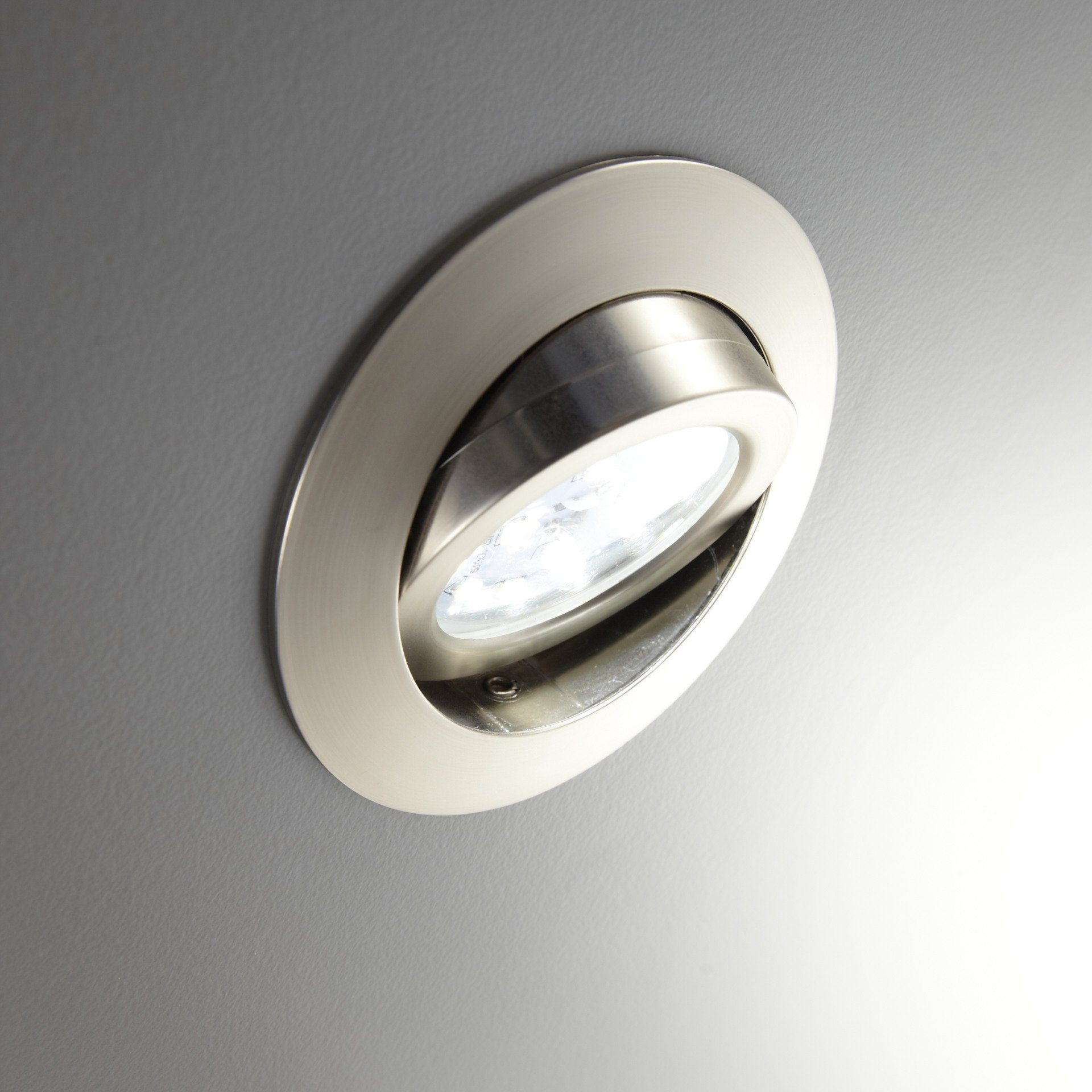 B.K.Licht Ledinbouwlamp 6-delige set inbouwspots, draaibare plafondspots, platte spots
