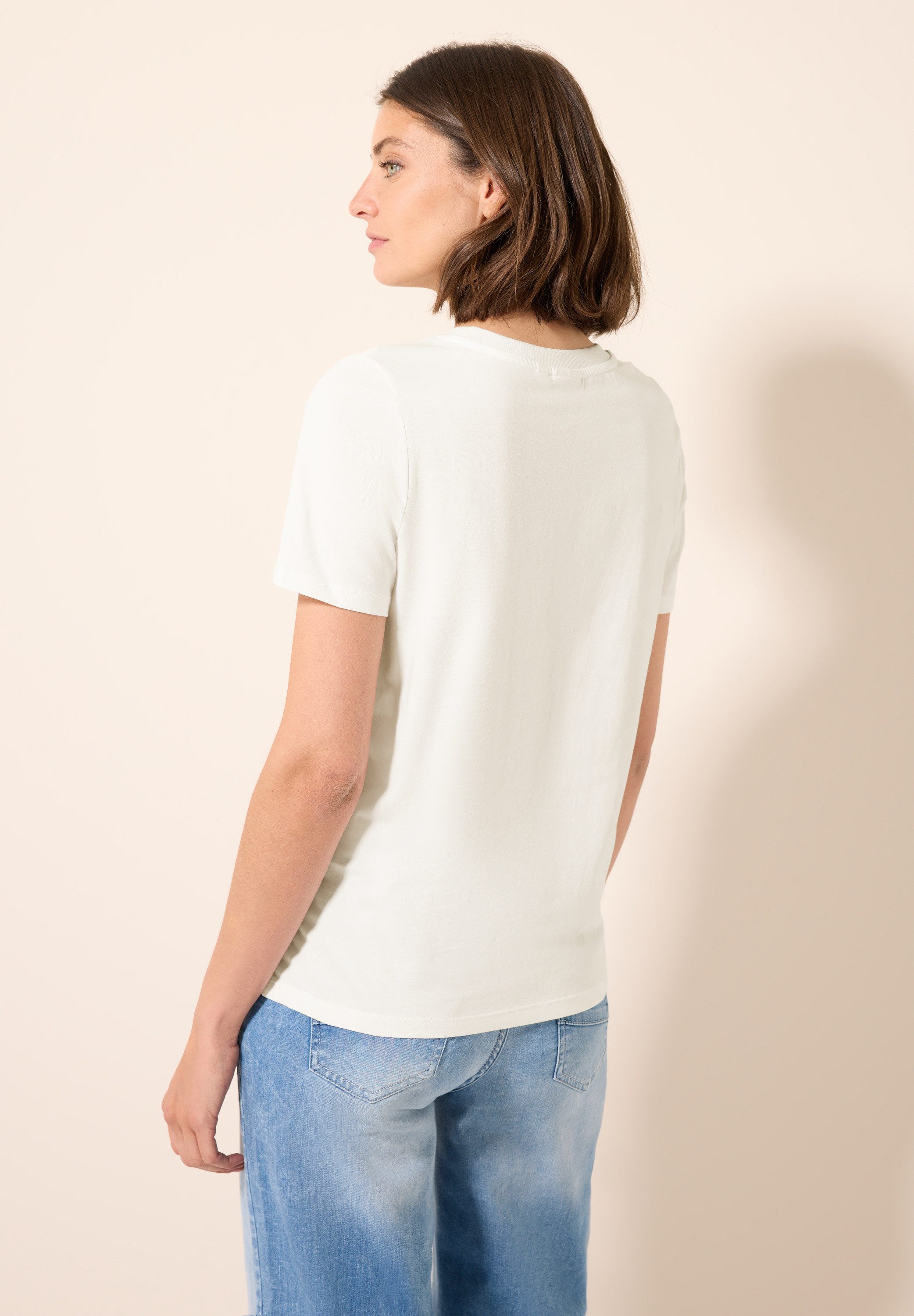 Cecil T-shirt met folieprint