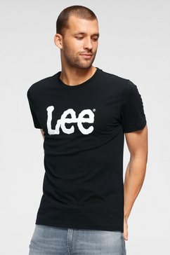 lee t-shirt wobbly logo tee zwart