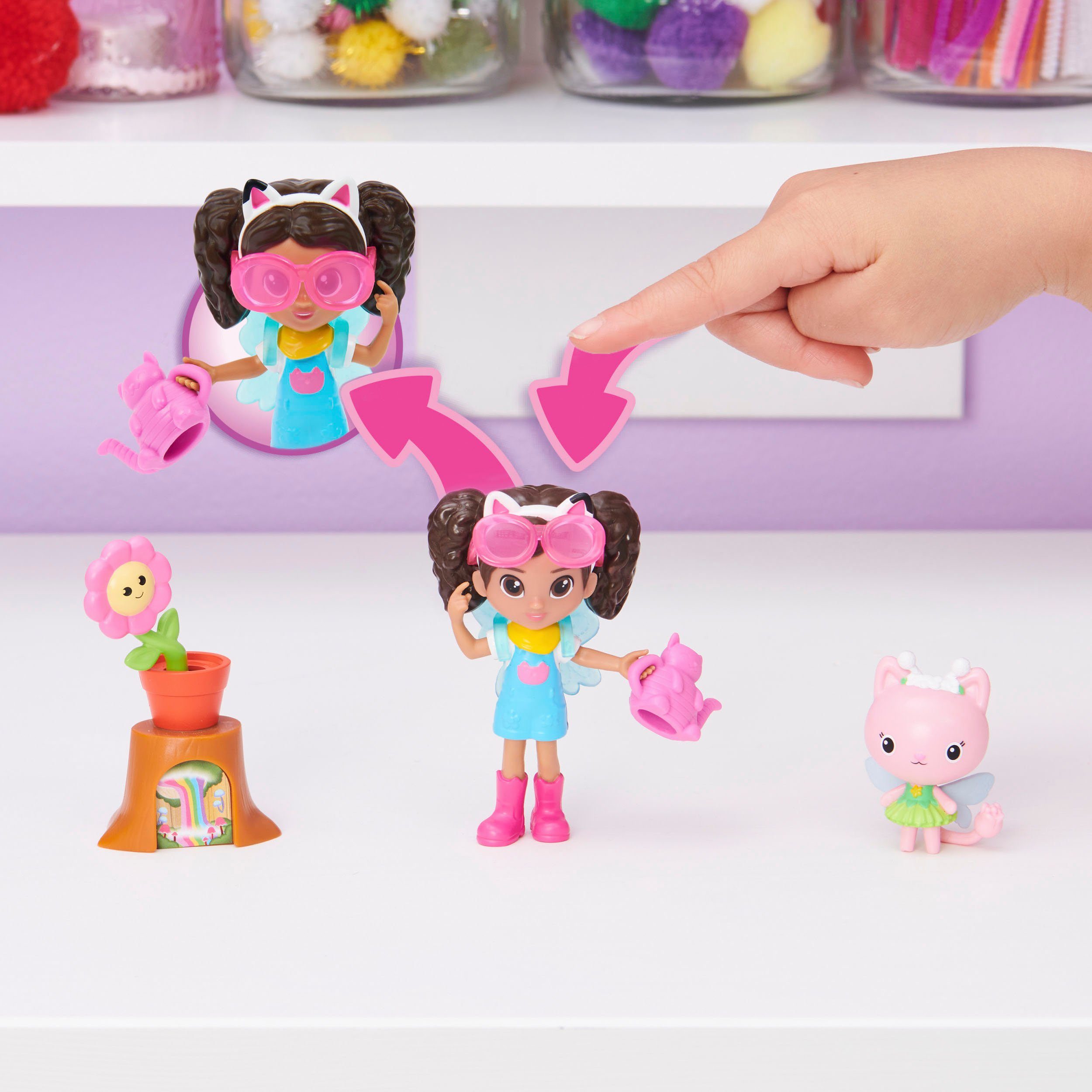 Spin Master Speelwereld Gabby's Dollhouse - CAT-tivity set – tuinset met Kitty Fairy