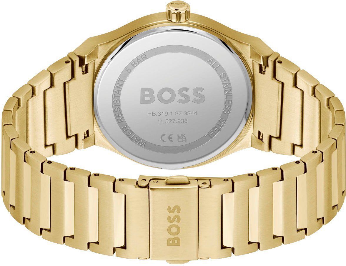 Boss Kwartshorloge CANDOR Herenhorloge, dameshorloge, horloge, datum, roestvrijstalen band