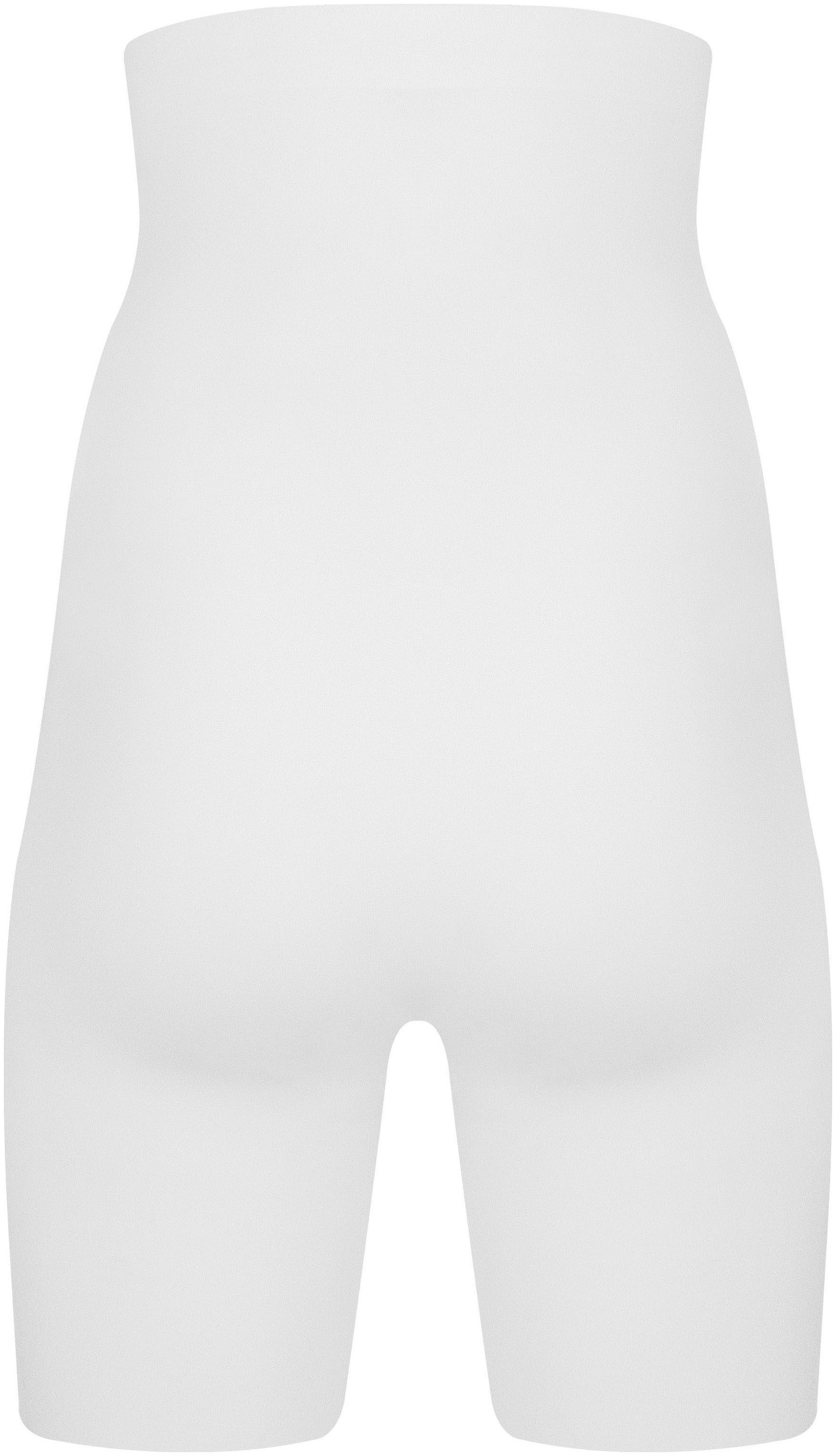Magic Body Fashion Shapingbroek Maxi Hi-Bermuda Siliconen afwerking aan de bovenkant voorkomt oprollen