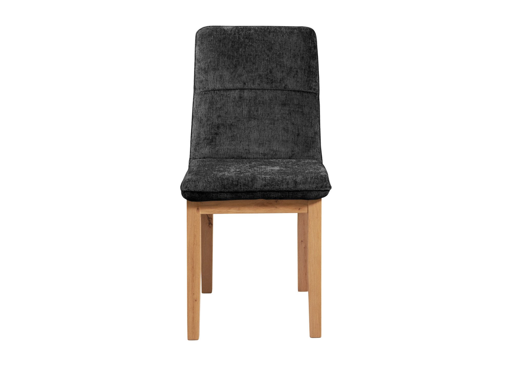 Home affaire Stoel met 4 poten Louise gestoffeerde stoel, eetstoel Frame en poten van massief eiken, modern landhuis (set, 2 stuks)