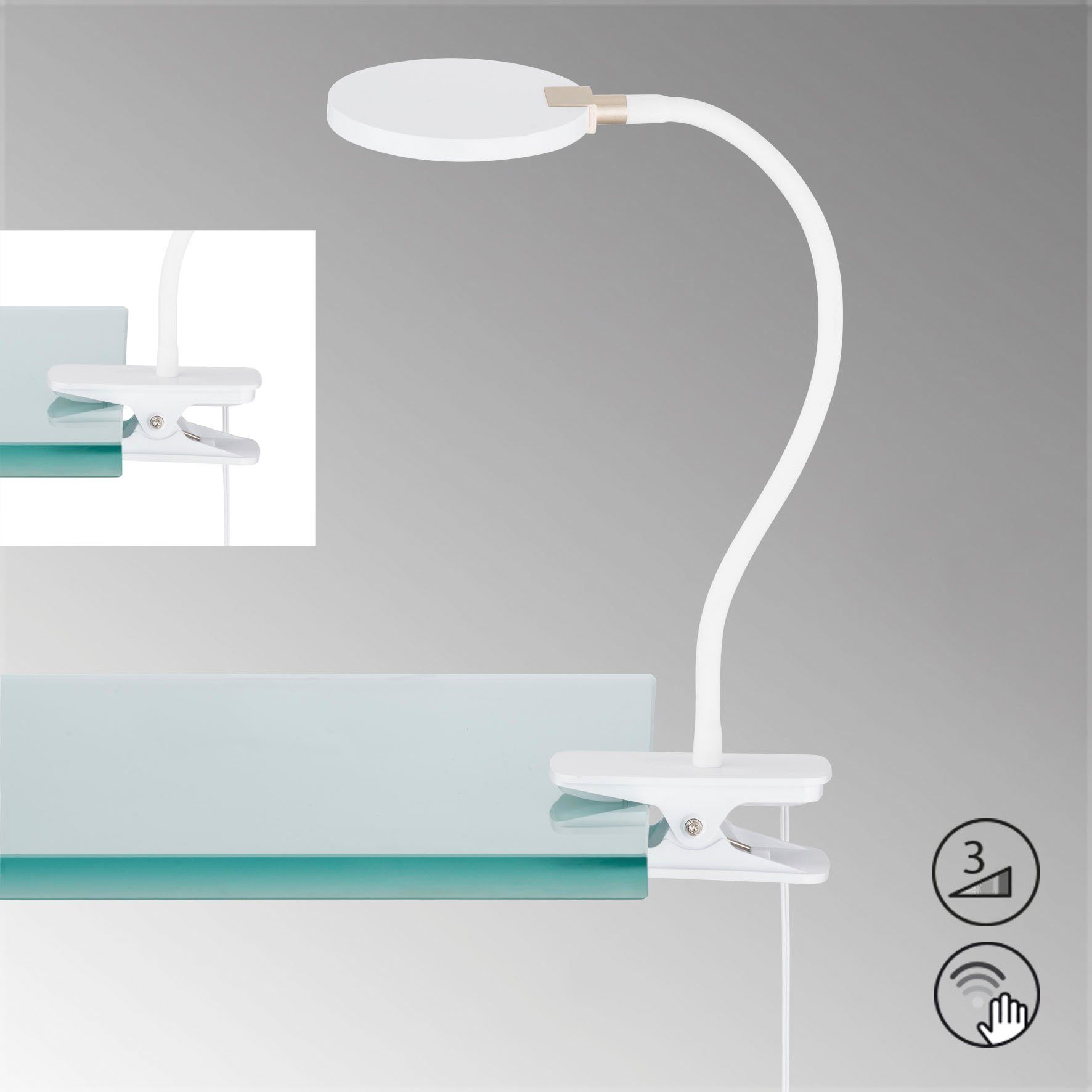 Honsel Leuchten Led-klemlamp Luiz (1 stuk)