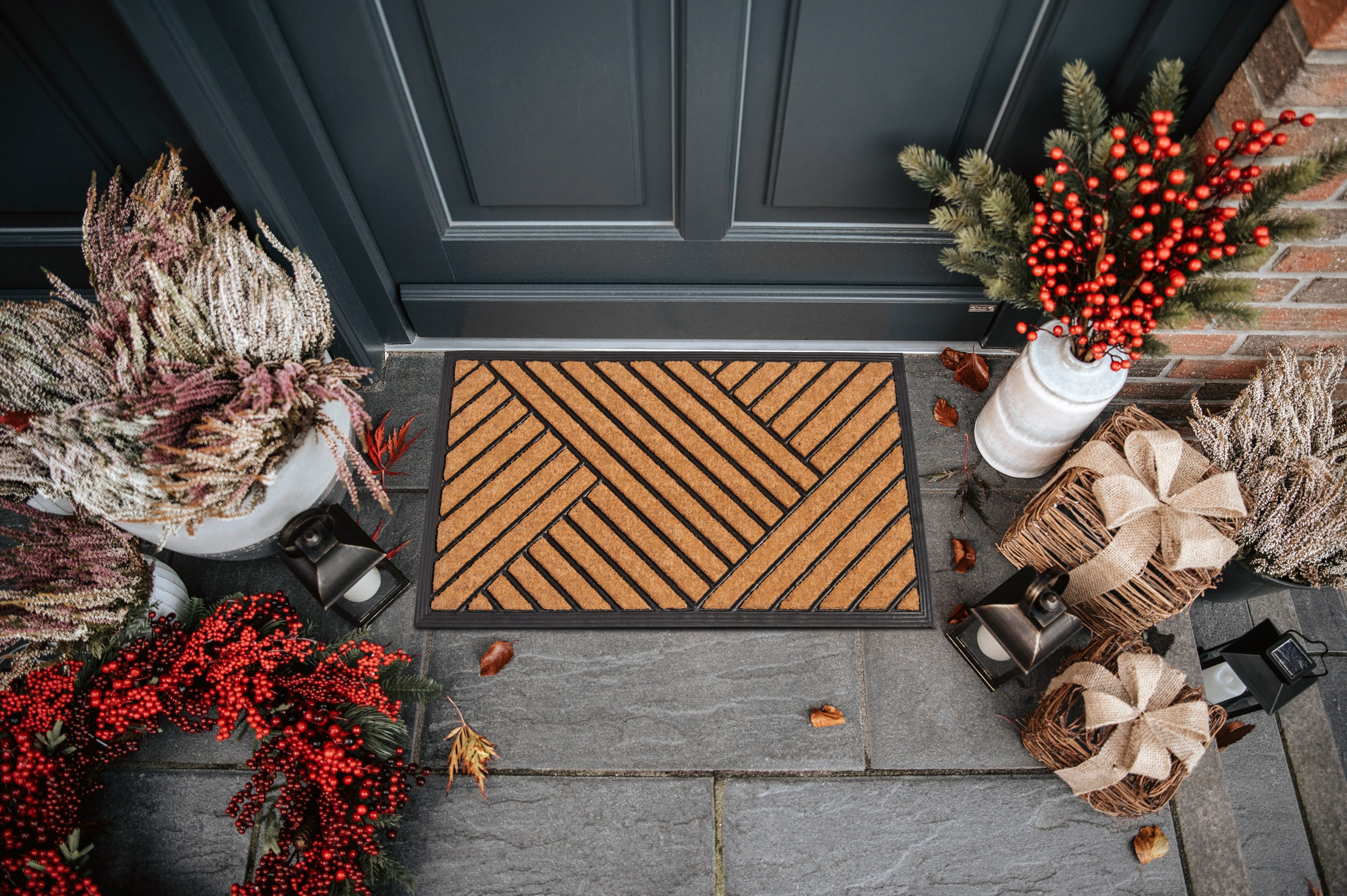 HANSE Home Mat Mix Mats Gummi Kokos Crossings, deurmat Slijtvast, onderhoudsvriendelijk, robuust, weerbestendig, UV-bestendig