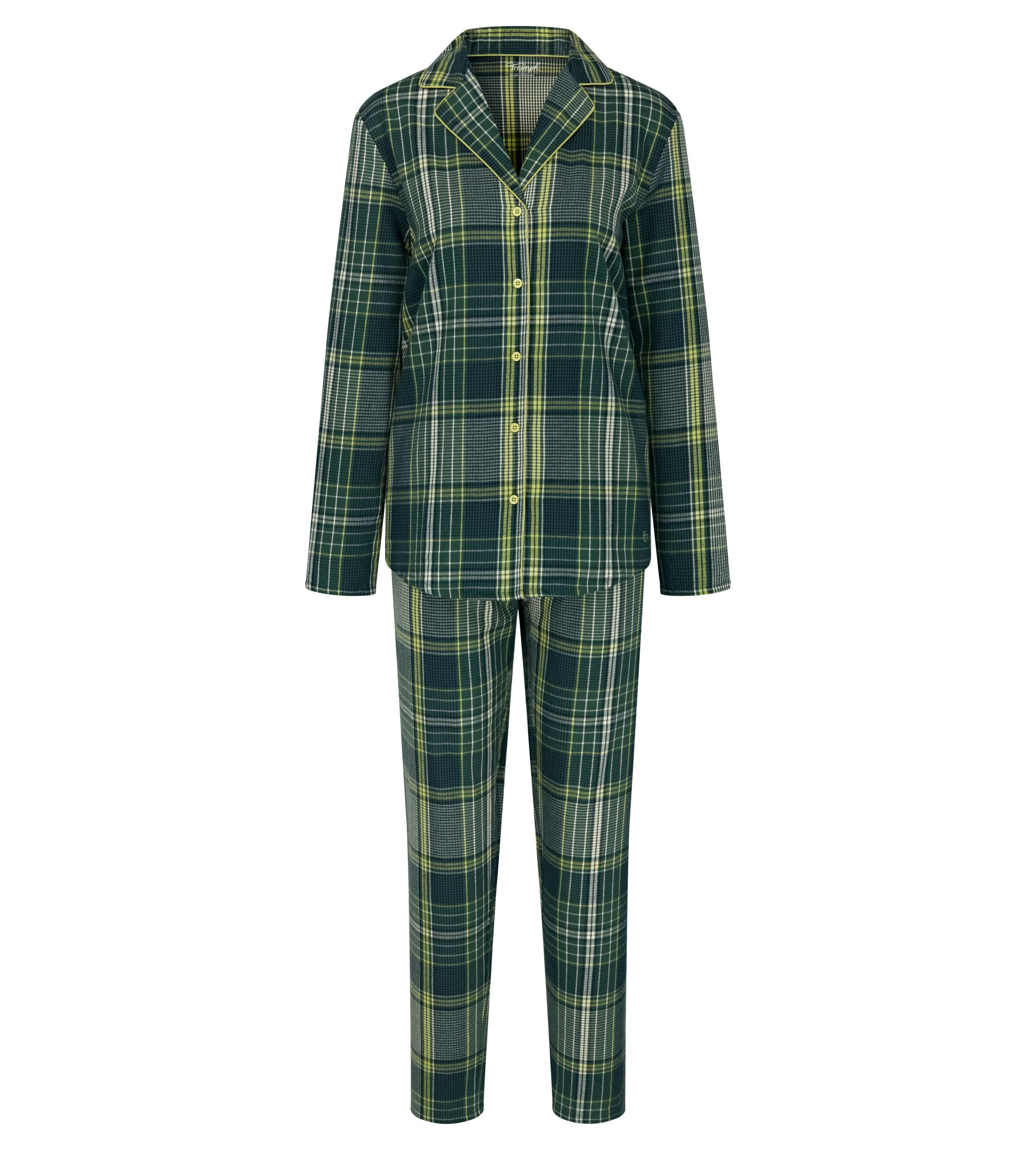 Triumph Pyjama Boyfriend PW X Checks comfortabel en stijlvol (set 2-delig)