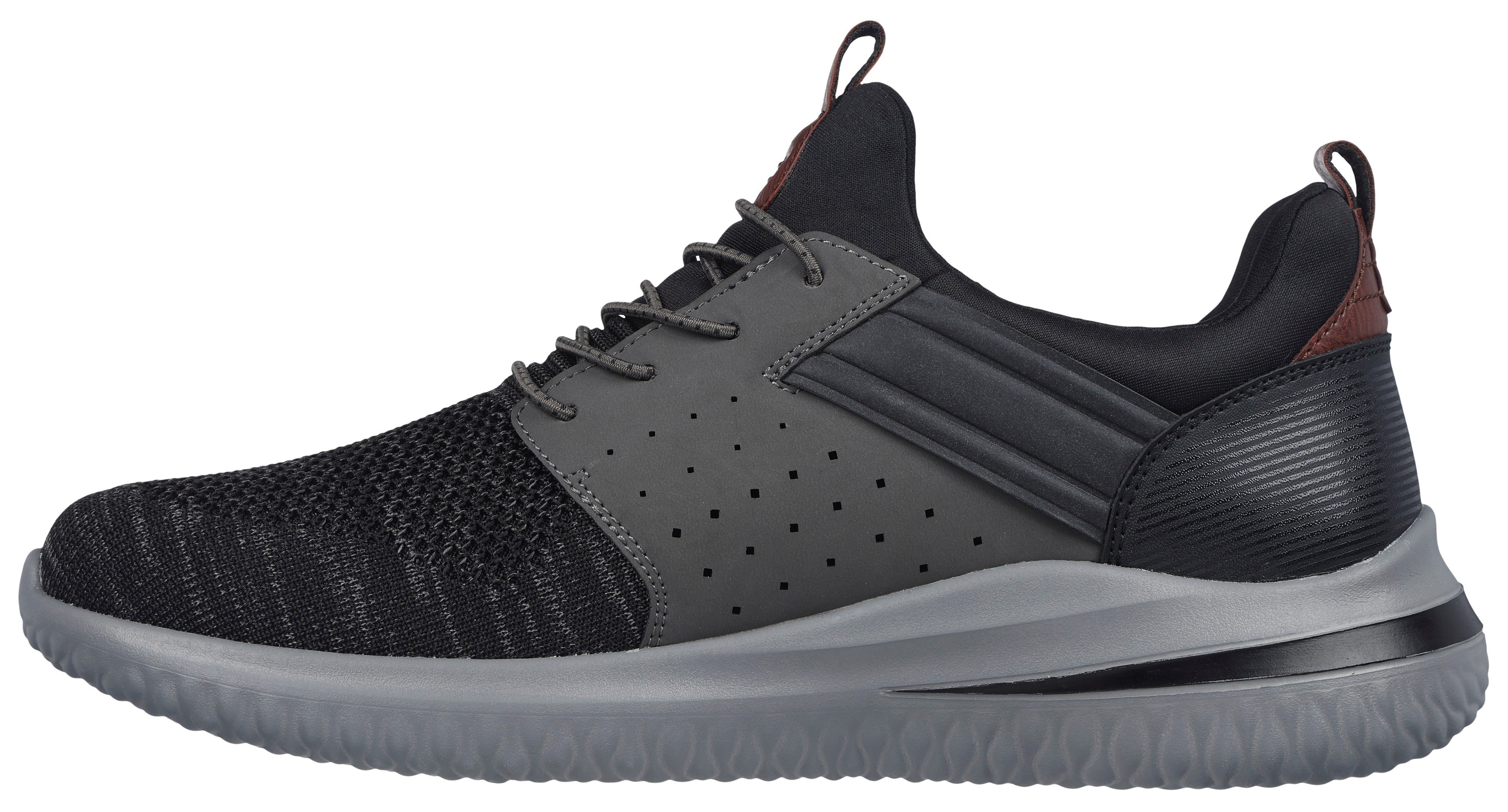 Skechers Slip-on sneakers DELSON 3.0-CICADA slipper, vrijetijdsschoen met elastiek om in te stappen