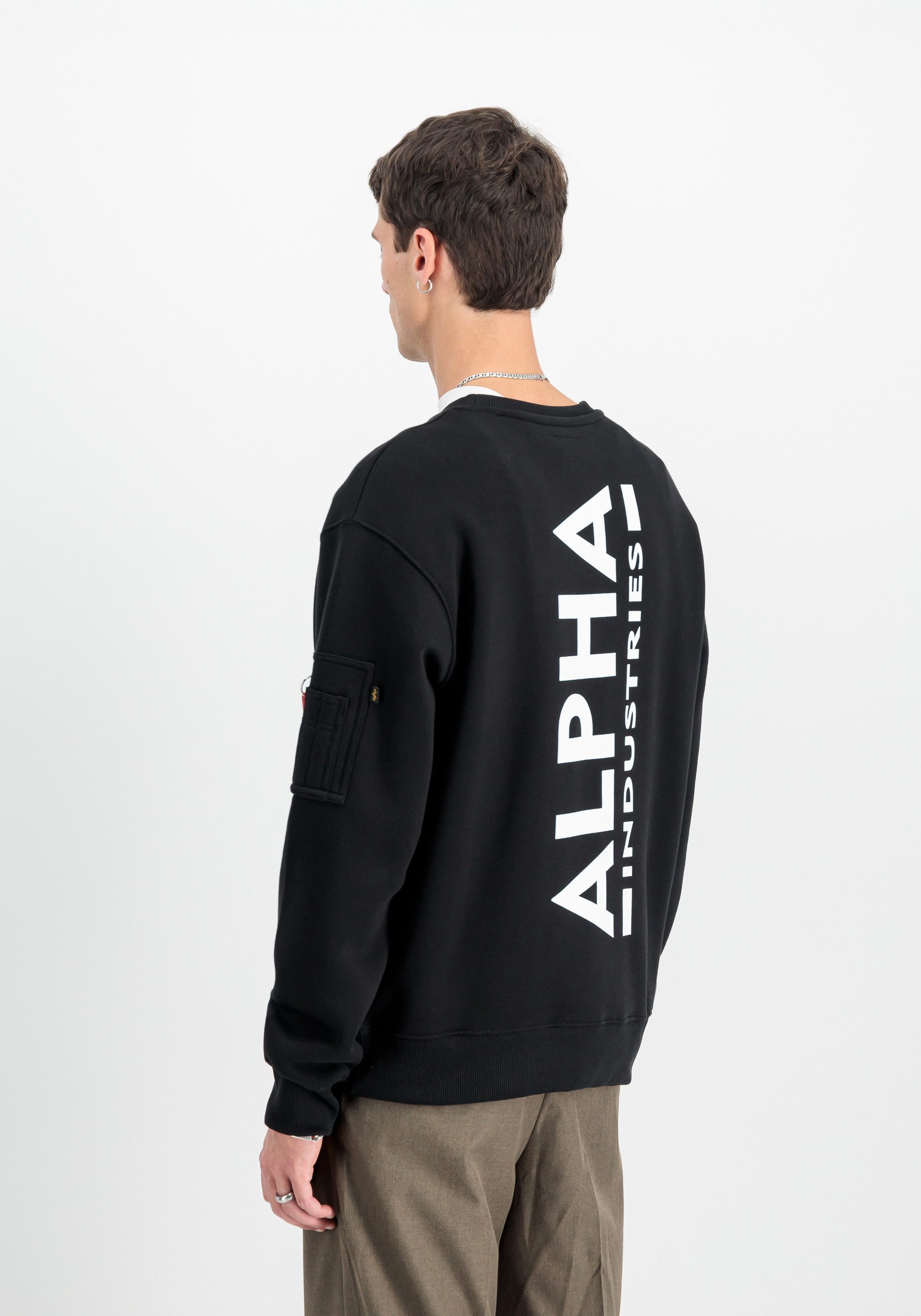 Alpha Industries Sweater Alpha Industries Men - Sweatshirts Backprint Sweatshirt