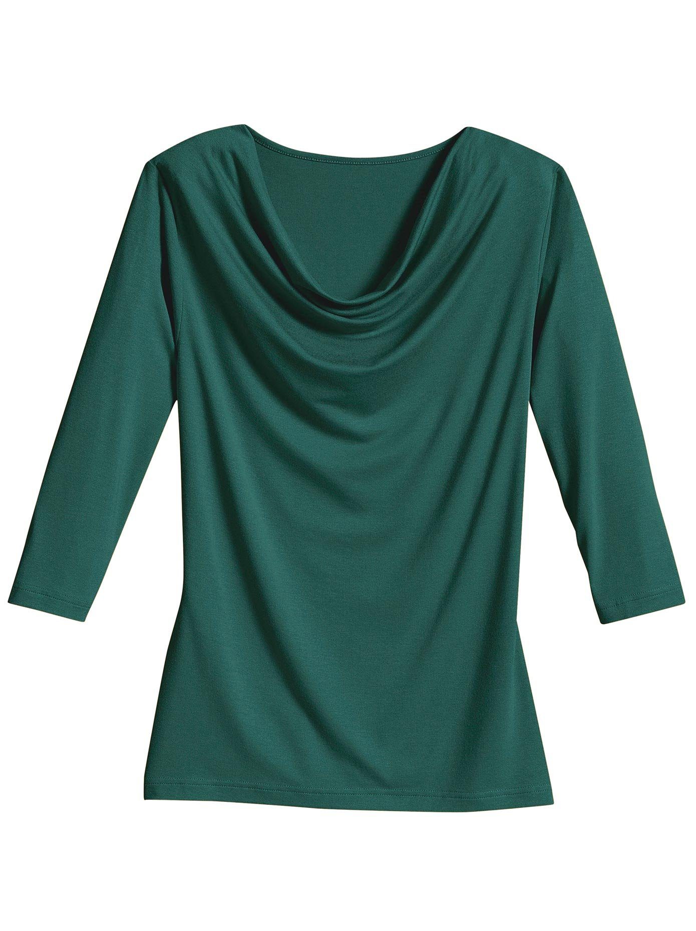 Classic Inspirationen Shirt met cascadehals Shirt (1-delig)