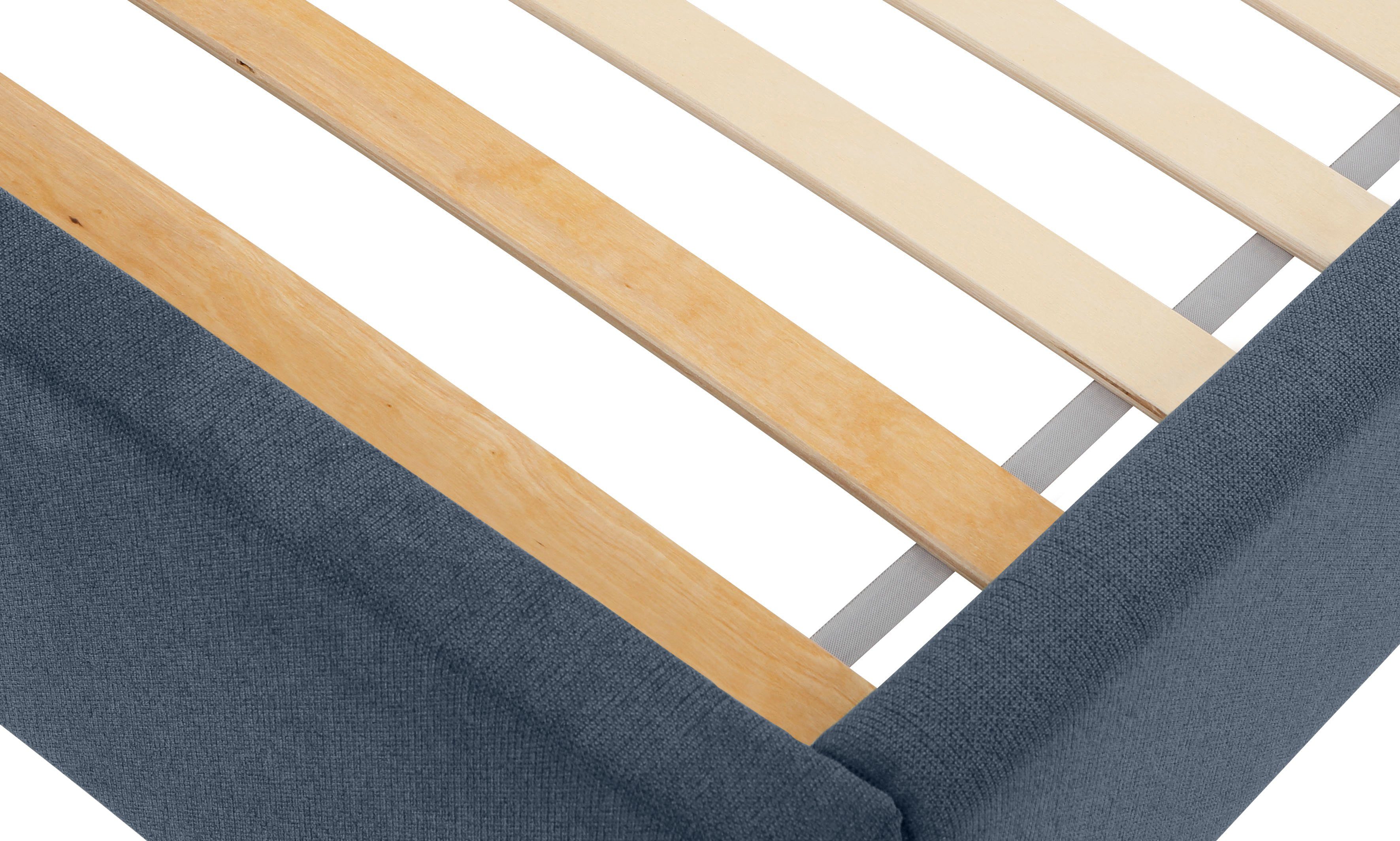 Lüttenhütt Gestoffeerd bed Gebko prettig bekleed hoofdbord met decoratief honingraatmotief